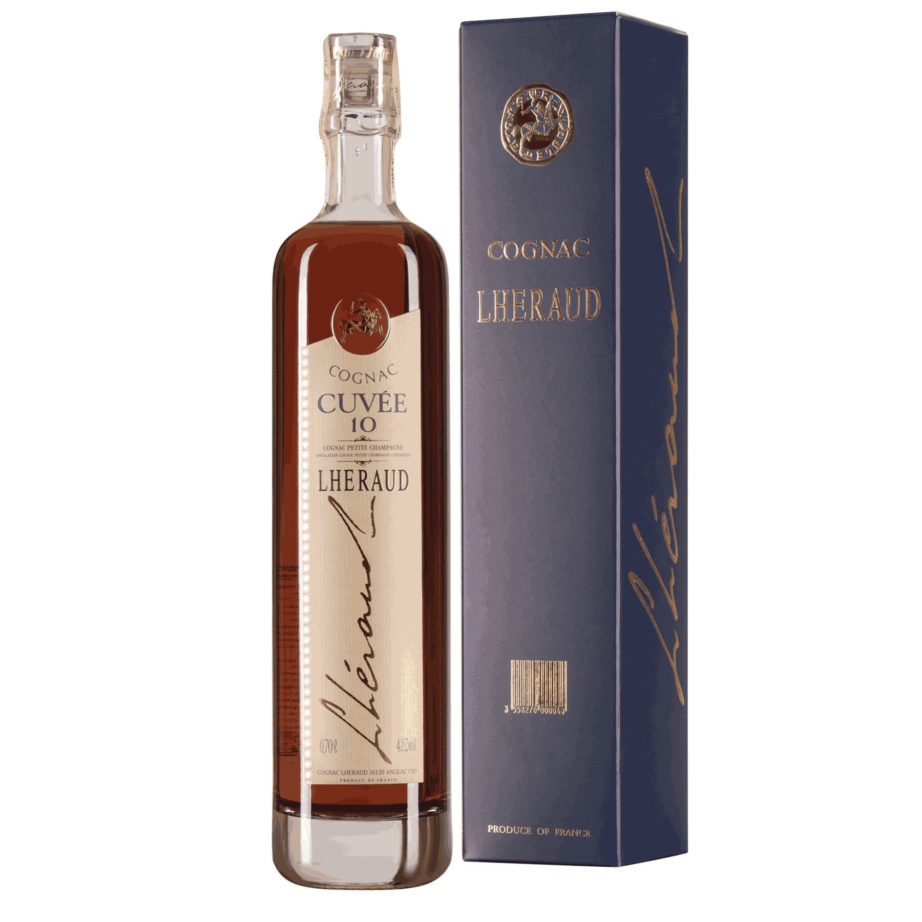 Коньяк Леро Кюве 10 років под, уп, 0,7 л 42%