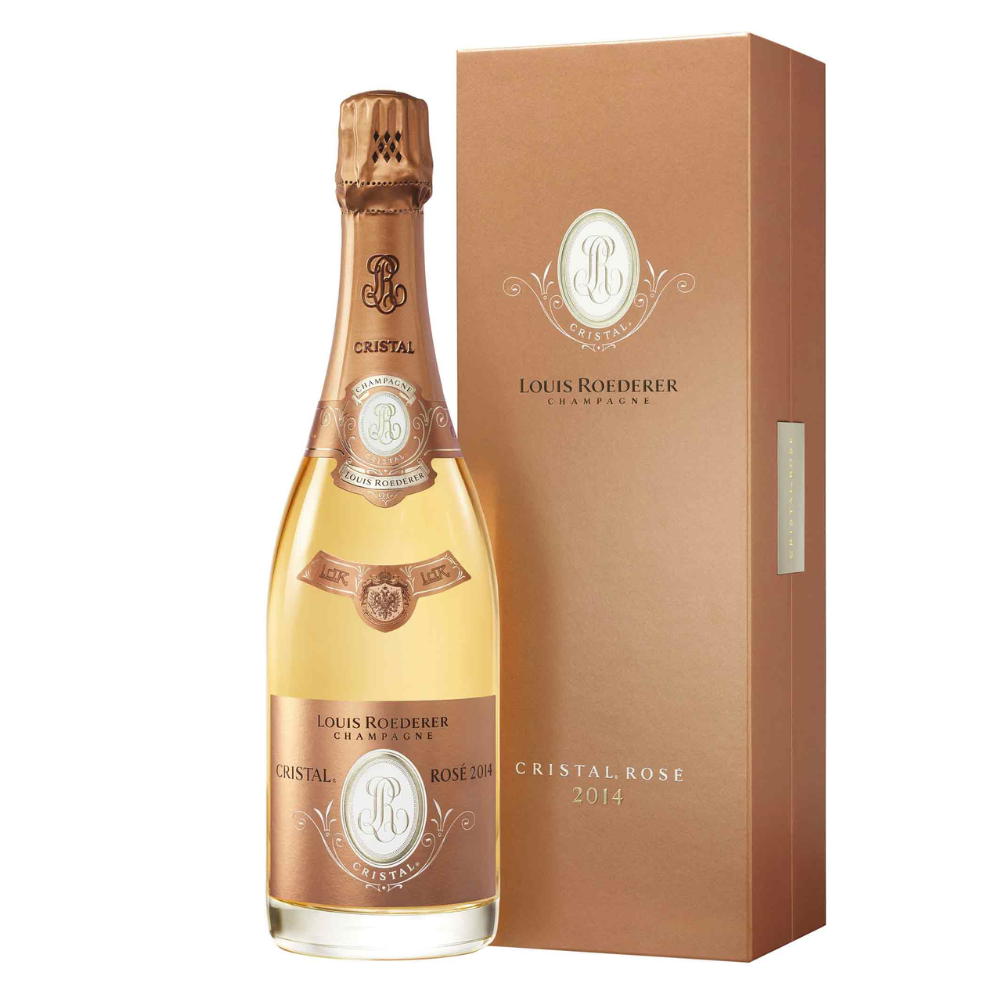 Шампанське Louis Roederer Cristal Rose 2014 сухе рожеве 12.9% 0.75 л gift box