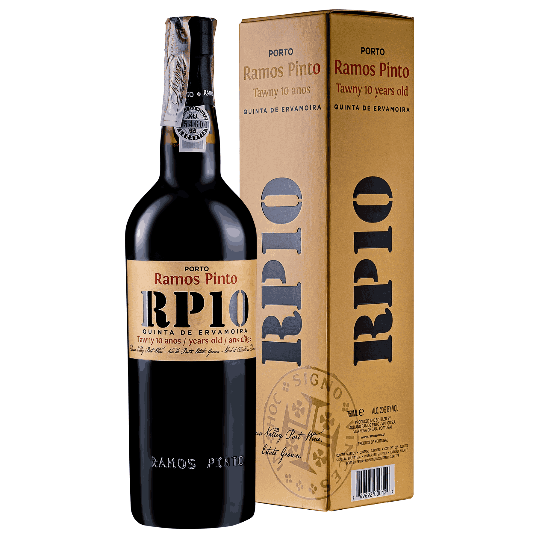 Портвейн Ramos Pinto Tawny 10YO Porto Quinta Ervamoira червоне солодке 0.75 л 20%