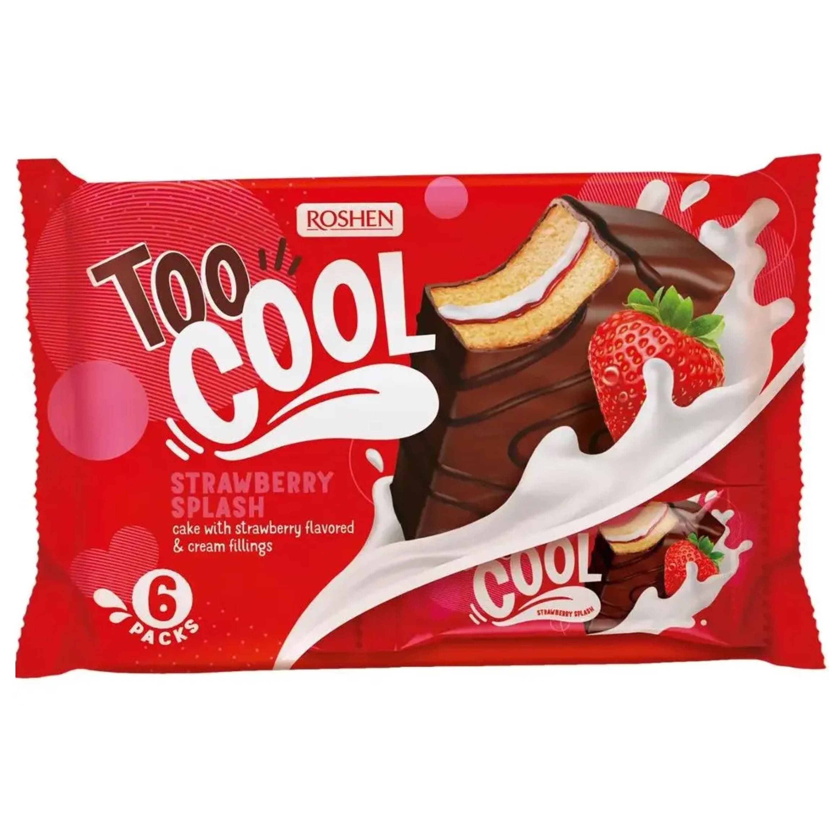 Бісквіти тістечка Too Cool Strawberry Splash 270г