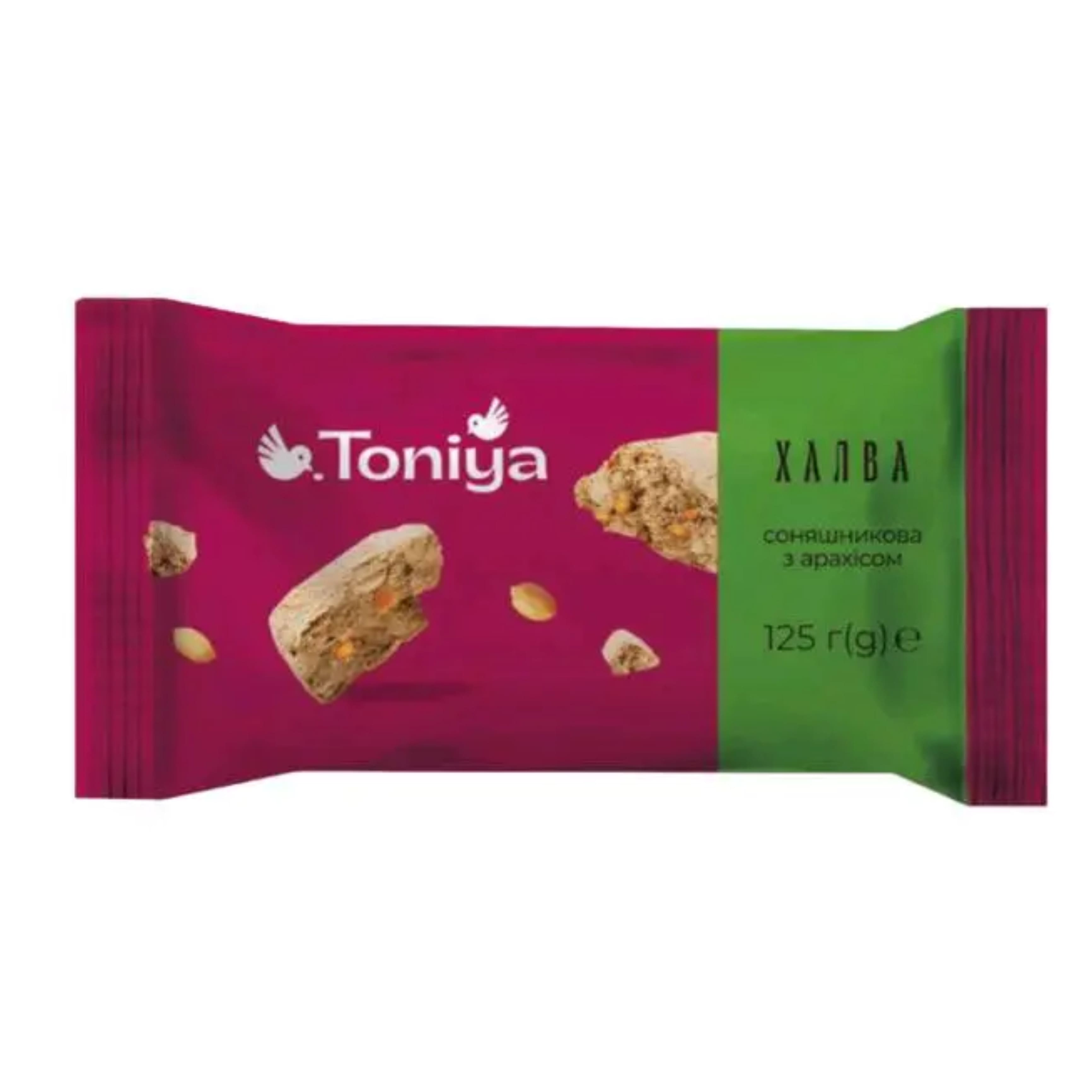 Халва з арахісом фасована 125г TM Toniya