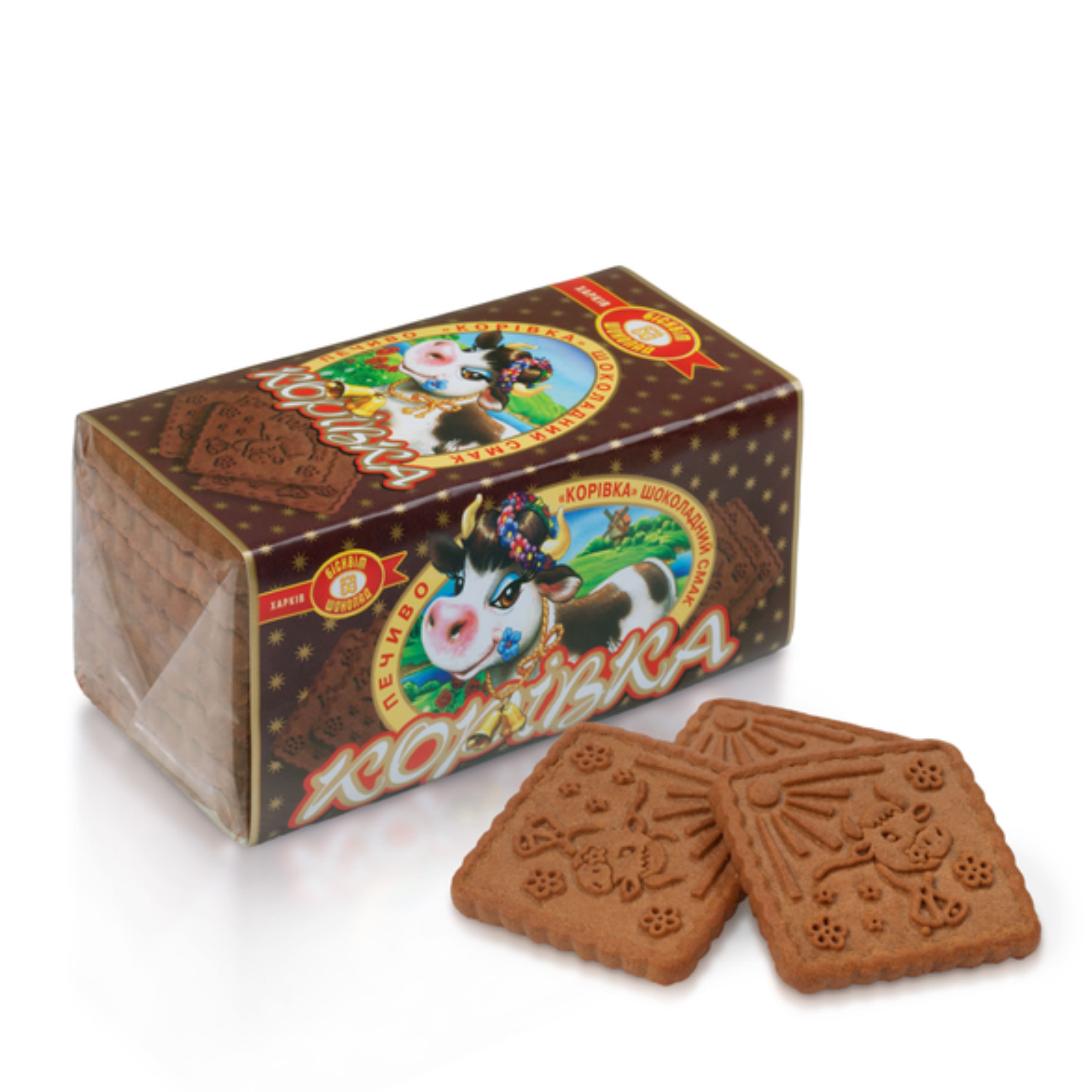 Печиво КОРІВКА ХБФ шоколад 180г