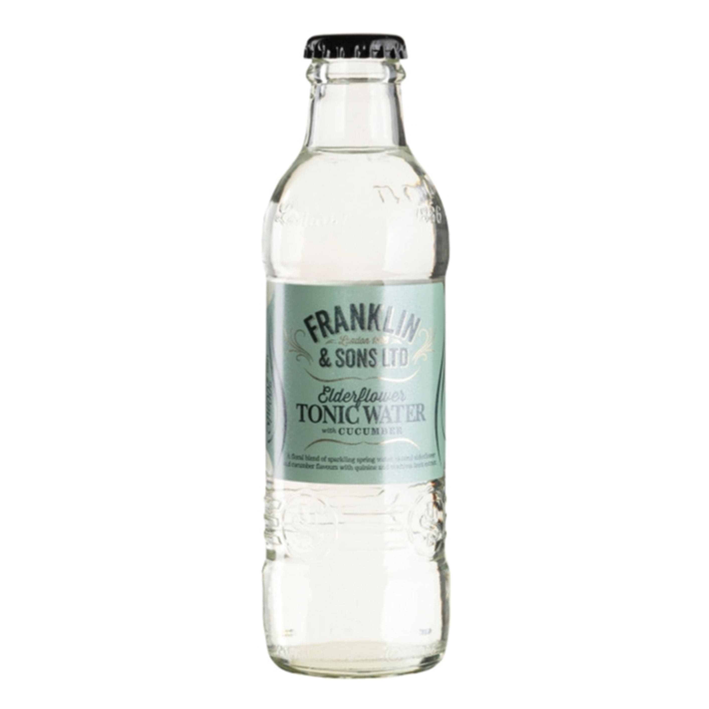 Напій б/а газ. Franklin & Sons Elderflower & Cucumber Tonic Water 0.2 л скло