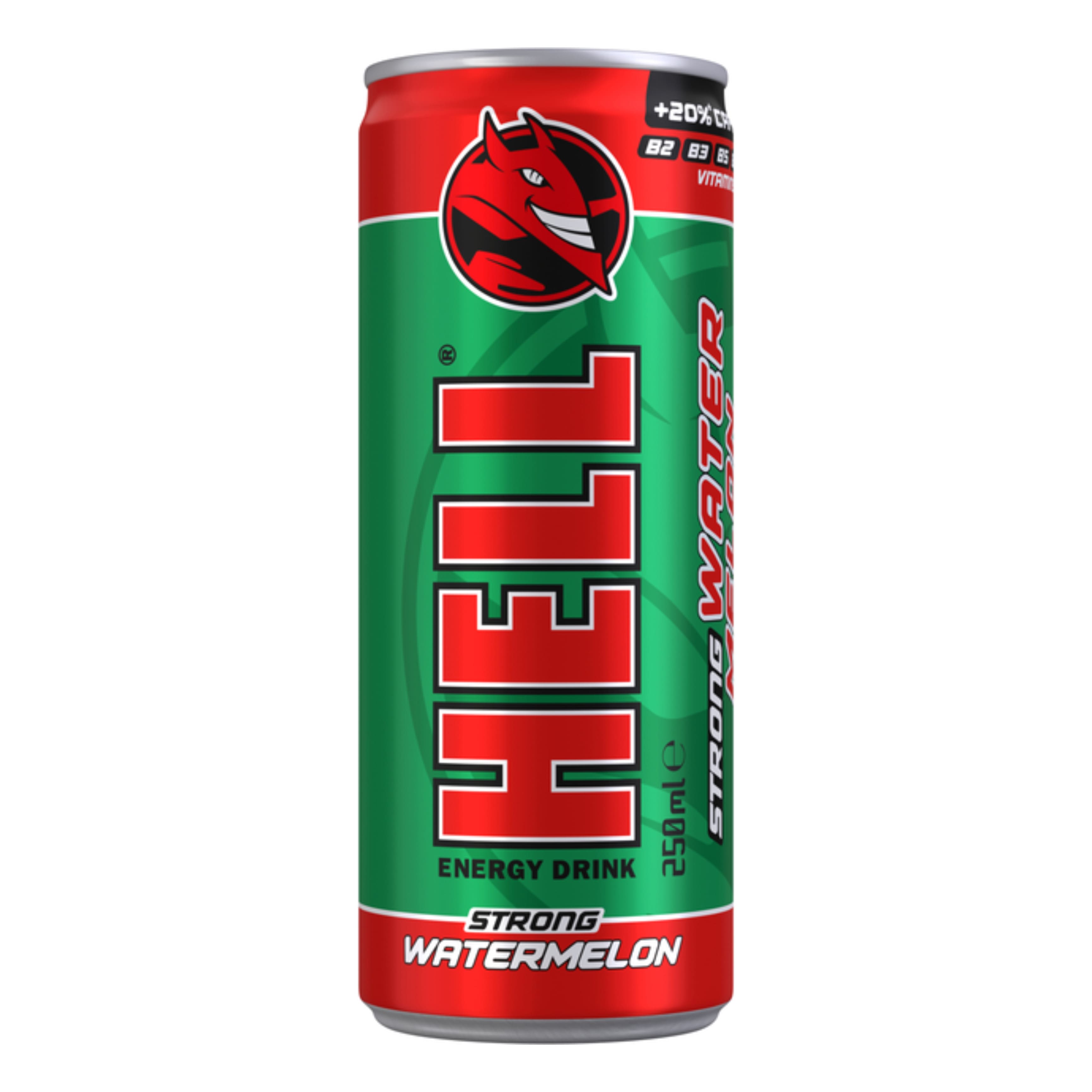 Енергетичний б/а напій Hell Strong Watermelon 0.25 л з/б