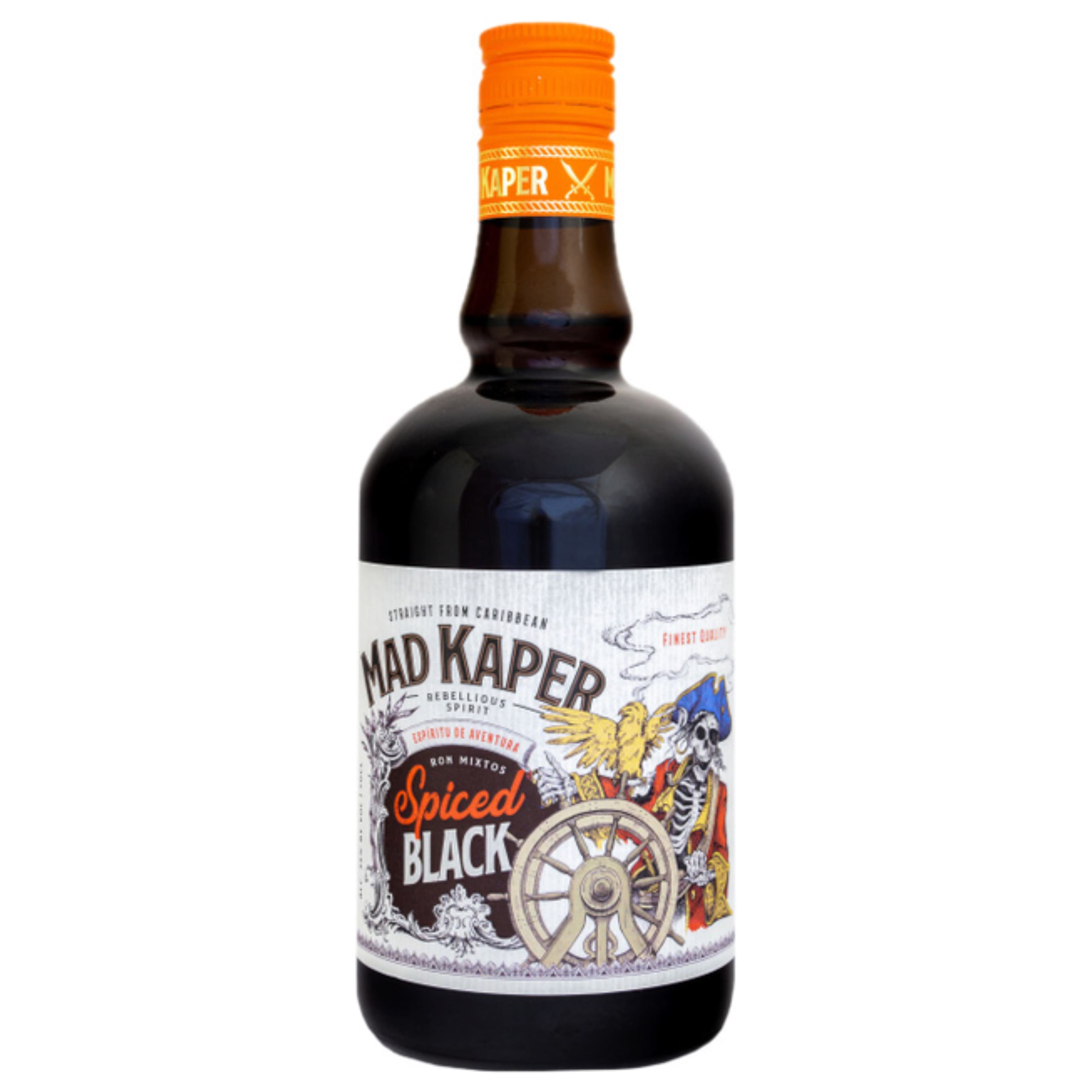 Напій алк. на основі рому Mad Kaper Rum Black Spiced 35% 0.7 л