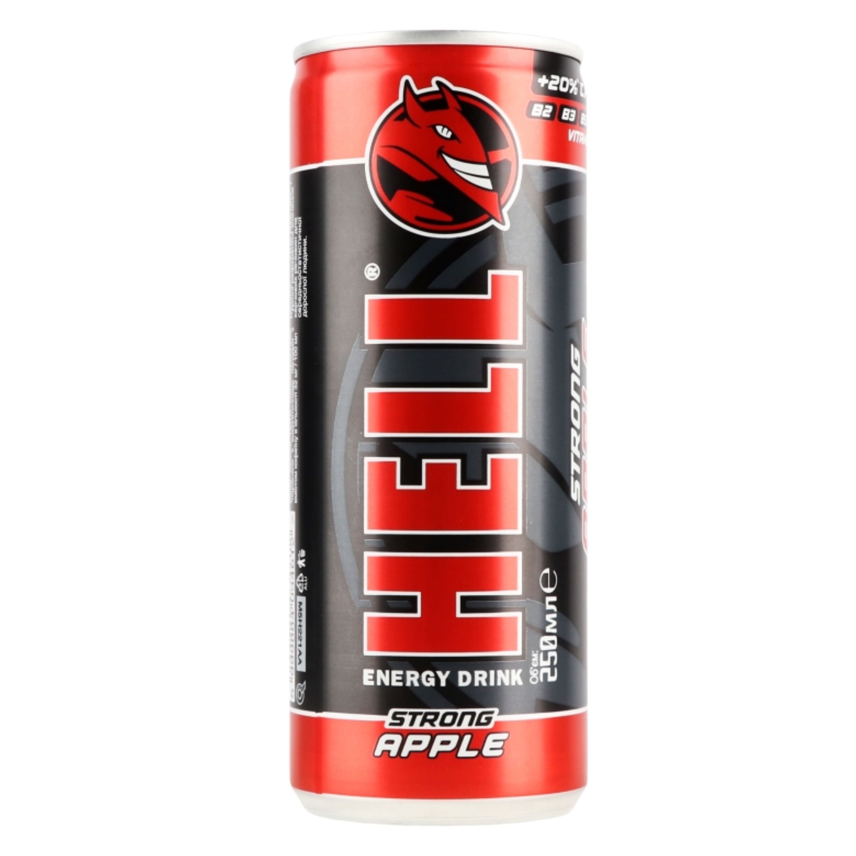Енергетичний б/а напій Hell Apple 0.25 л з/б