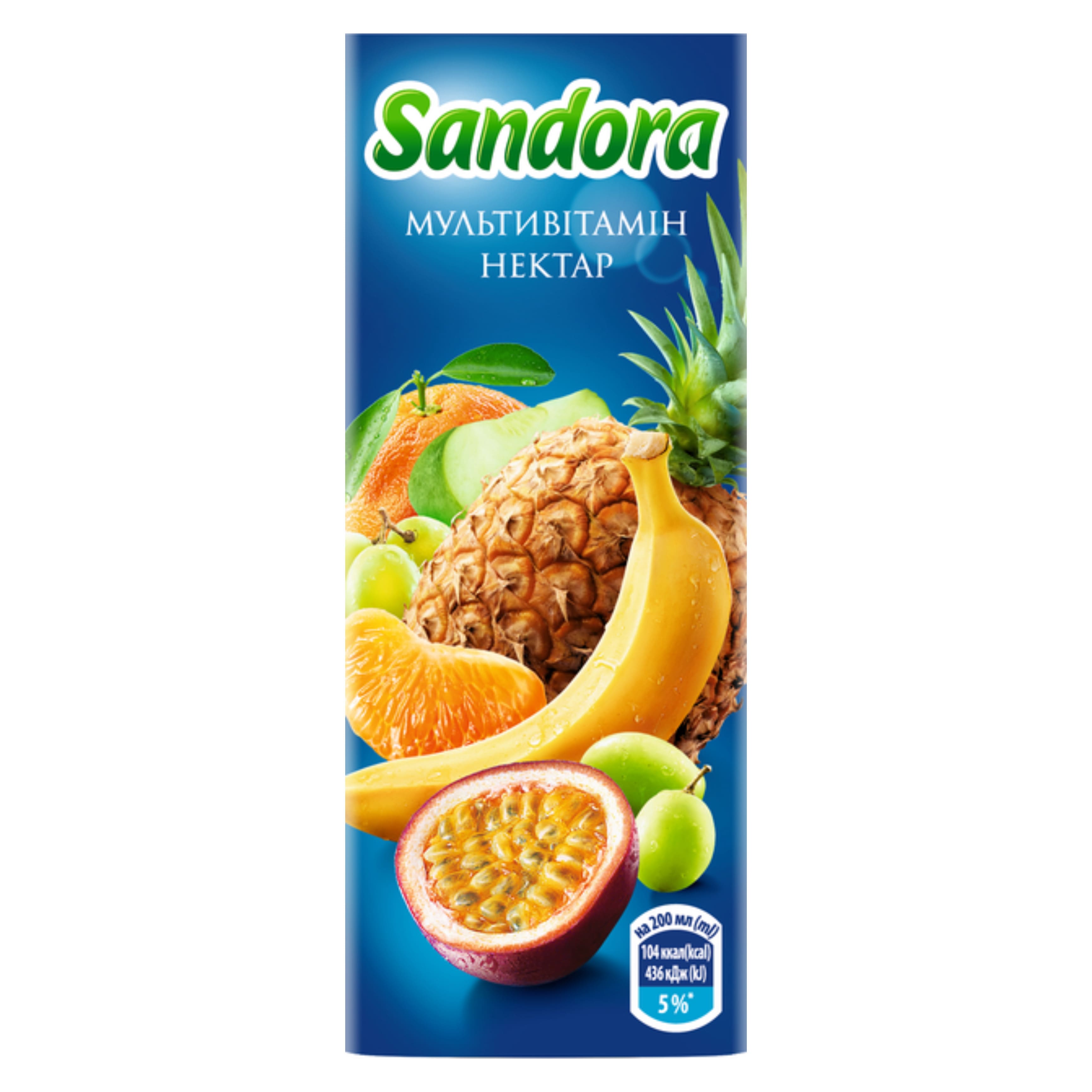 Нектар Sandora Мультивітамін 0.2 л тетра-пак