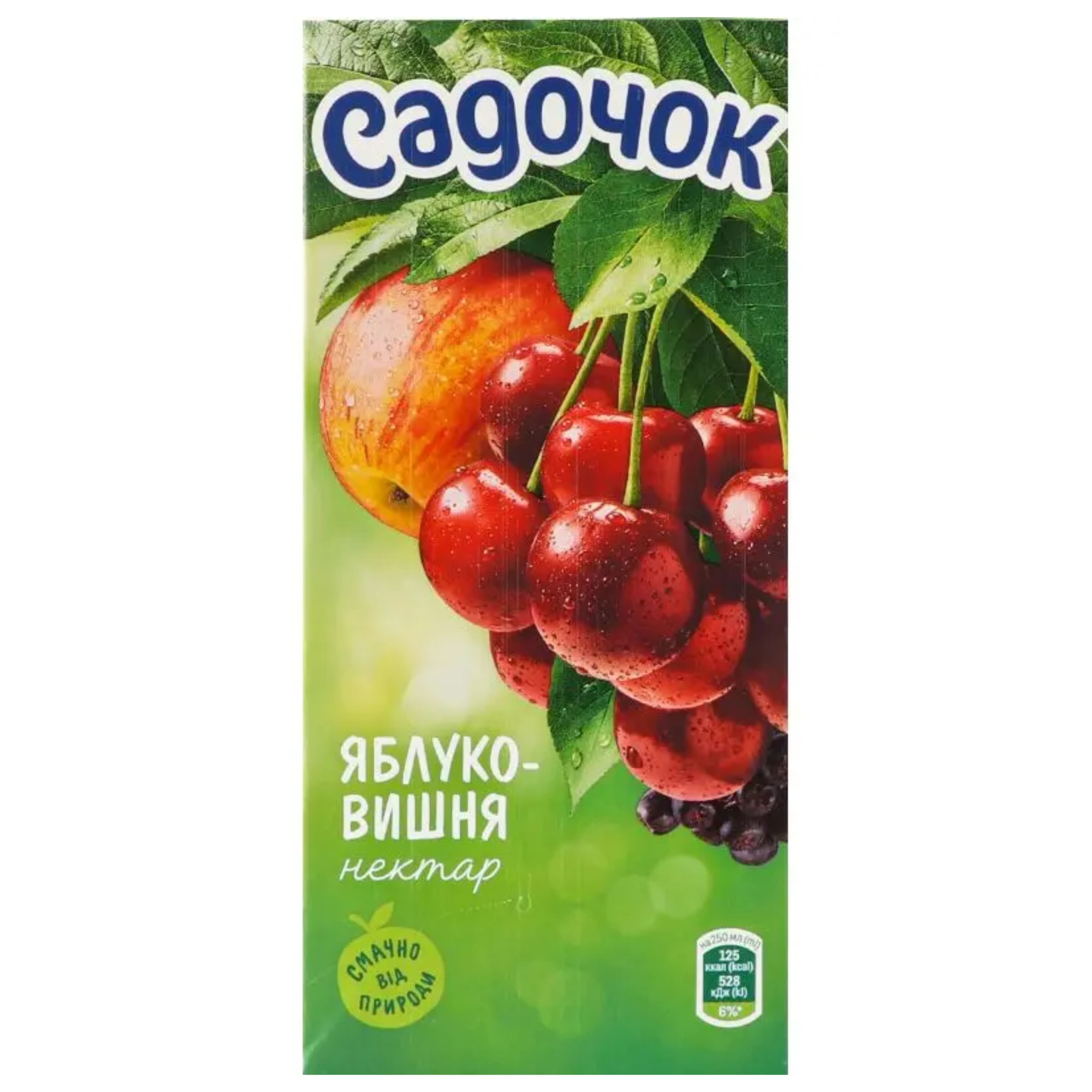 Нектар Садочок Яблуко-Вишня 0.95 л тетра-пак