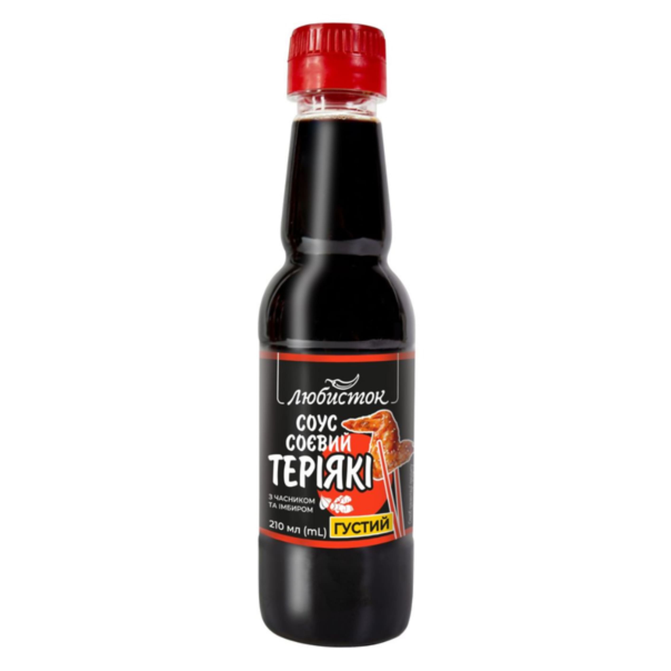 Соус соєвий Любисток Теріякі часник та імбир 210мл