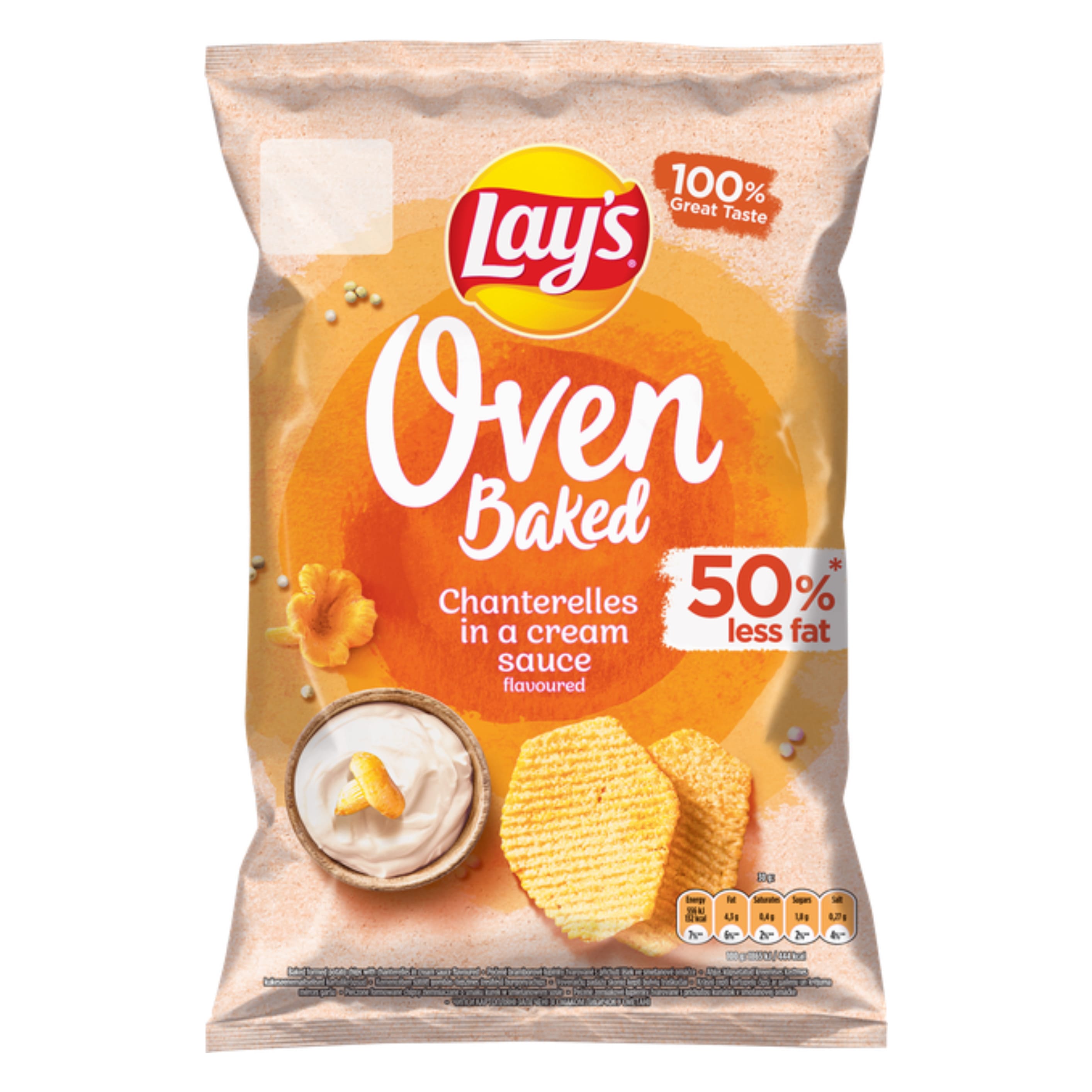 Чіпси картопляні Lays Baked Лисички у сметані 0.110кг