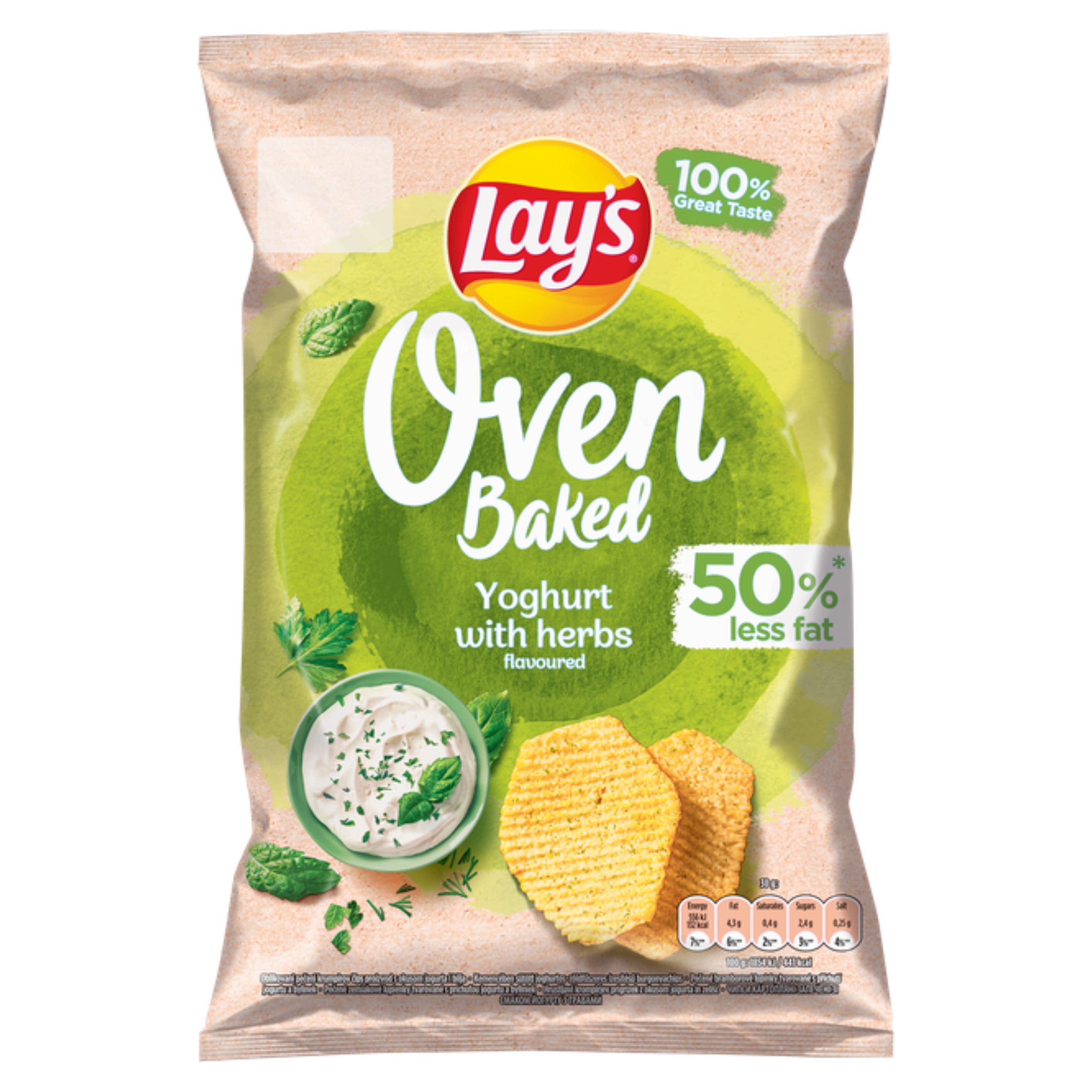 Чіпси картопляні Lays Baked Йогурт і трави 0.110кг