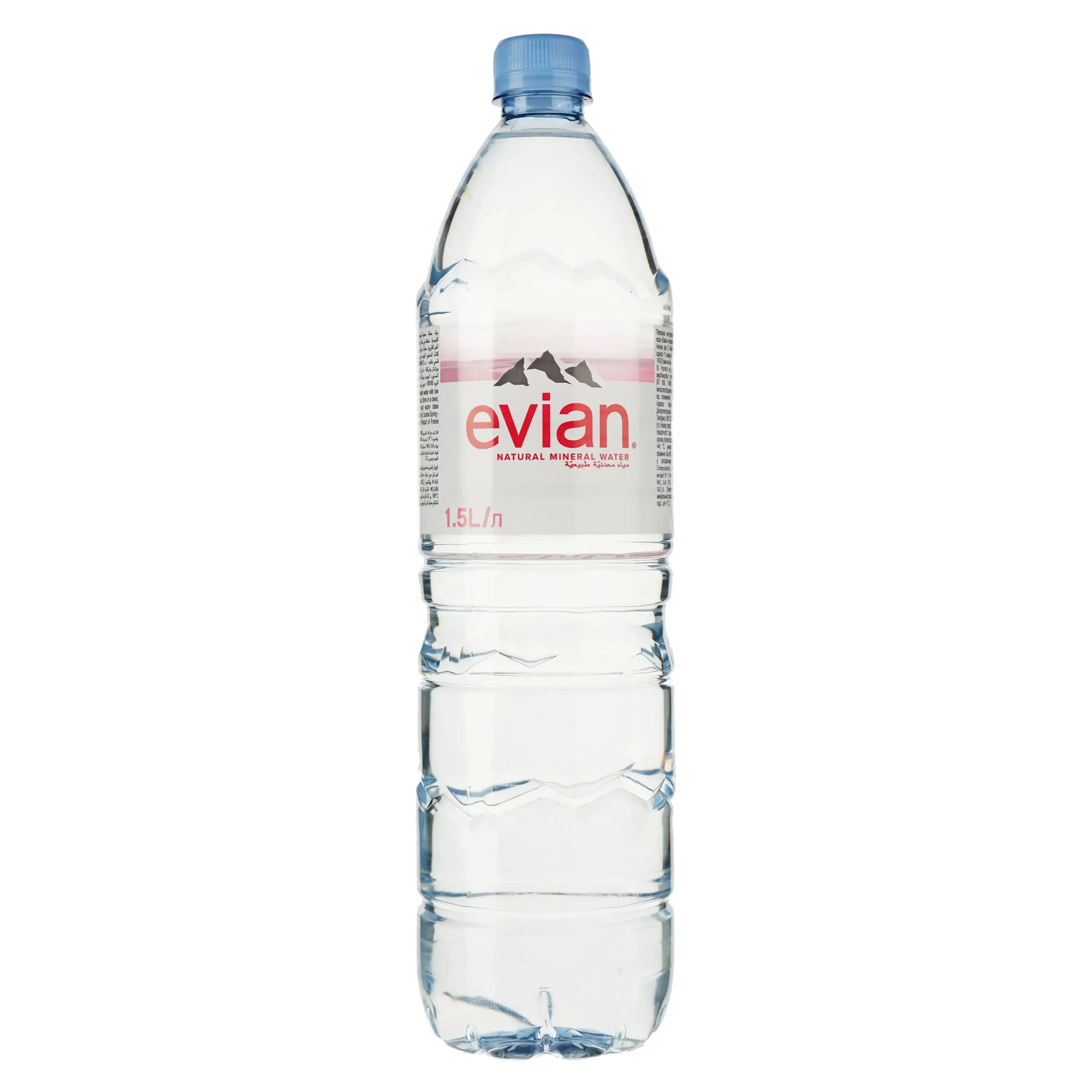 Вода мінеральна негаз. Evian 1.5 л ПЕТ