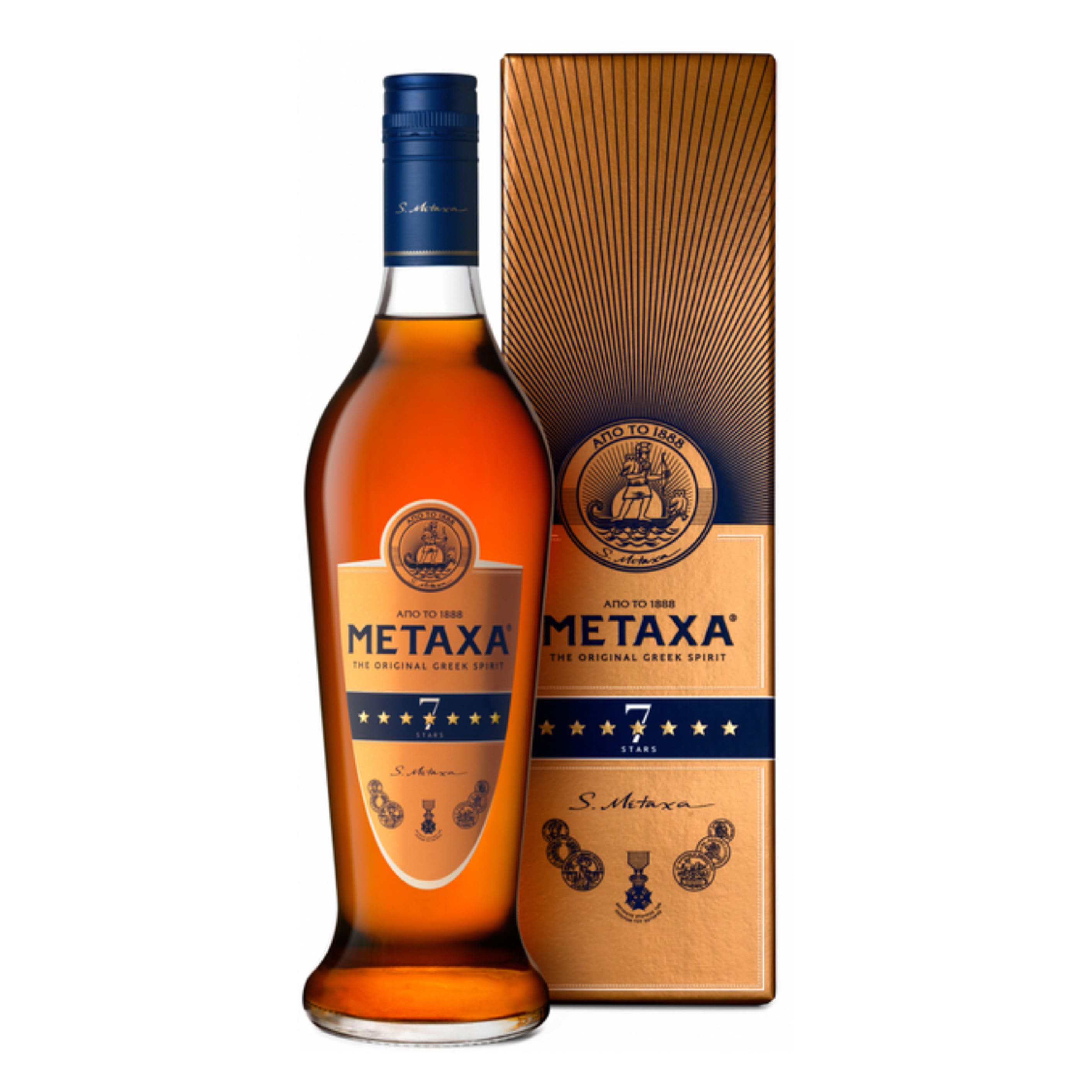 Алкогольний напій Metaxa 7* 40% 0.7 л gift box