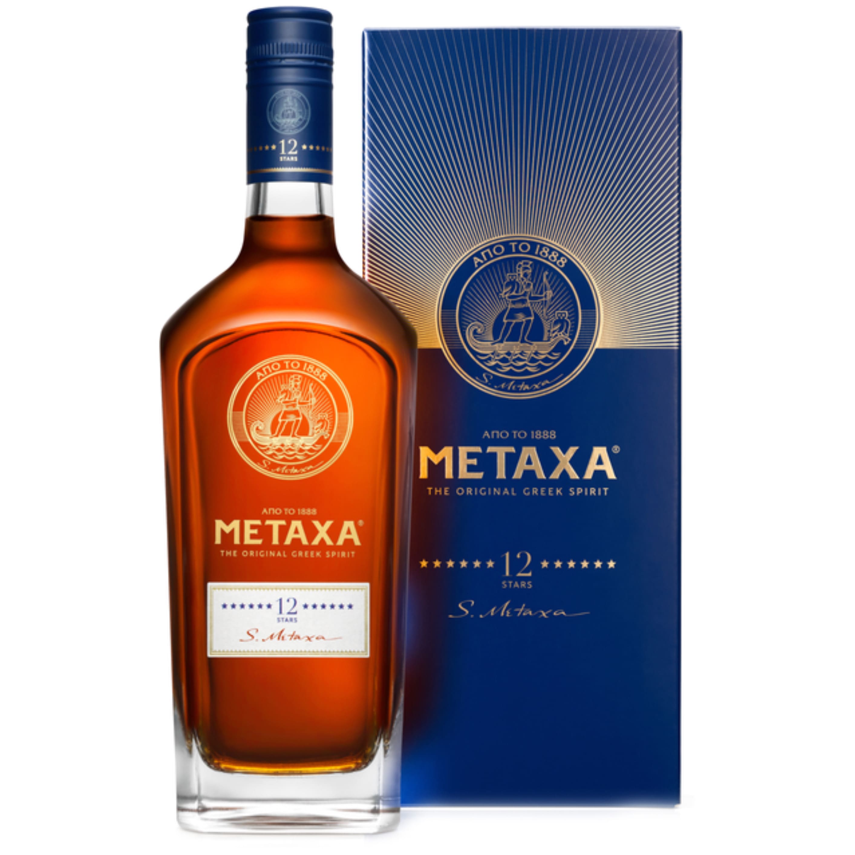 Бренді Metaxa 12 зірочок. кор. 0.7 л 40%