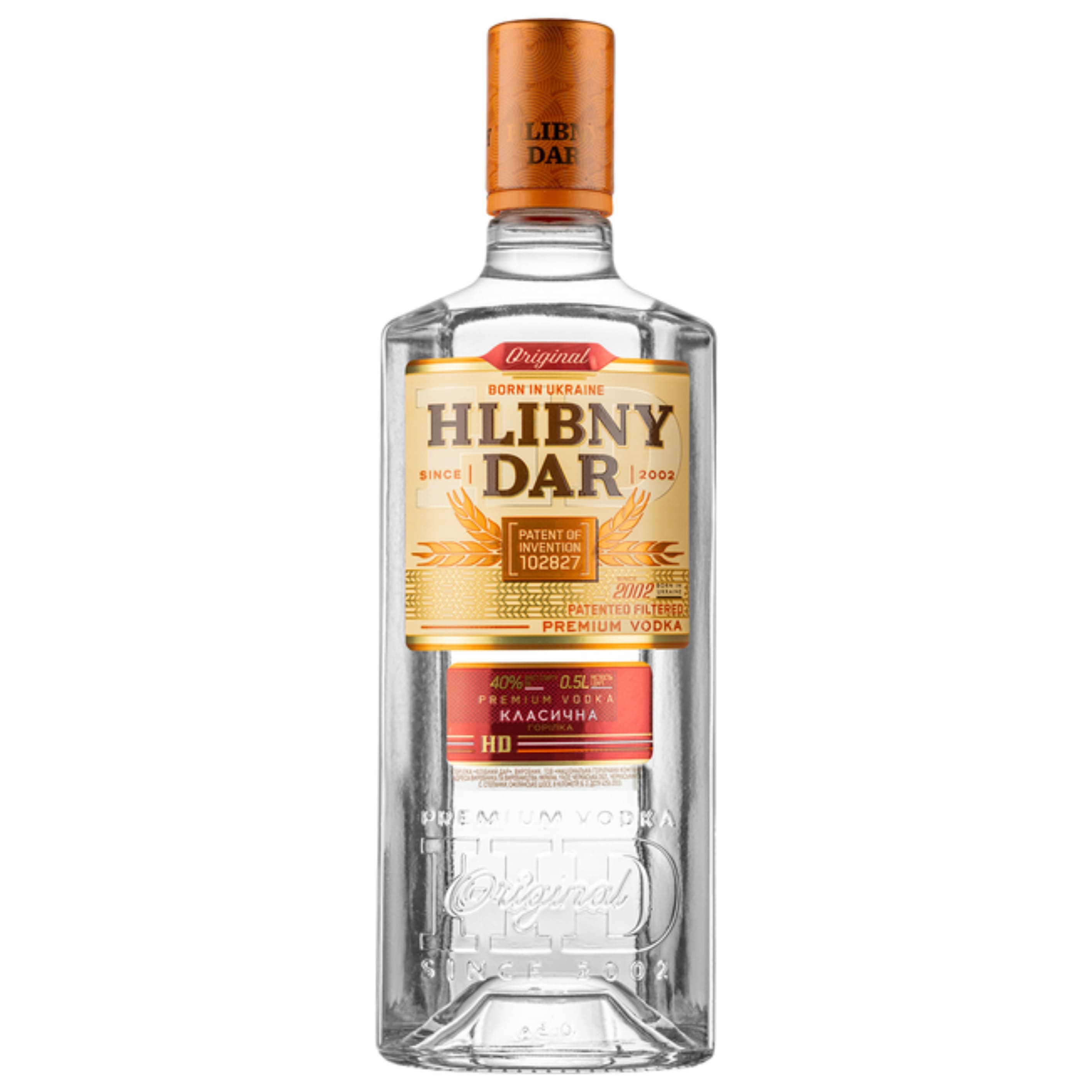 Горілка Hlibny Dar Класична 40% 0.5 л 