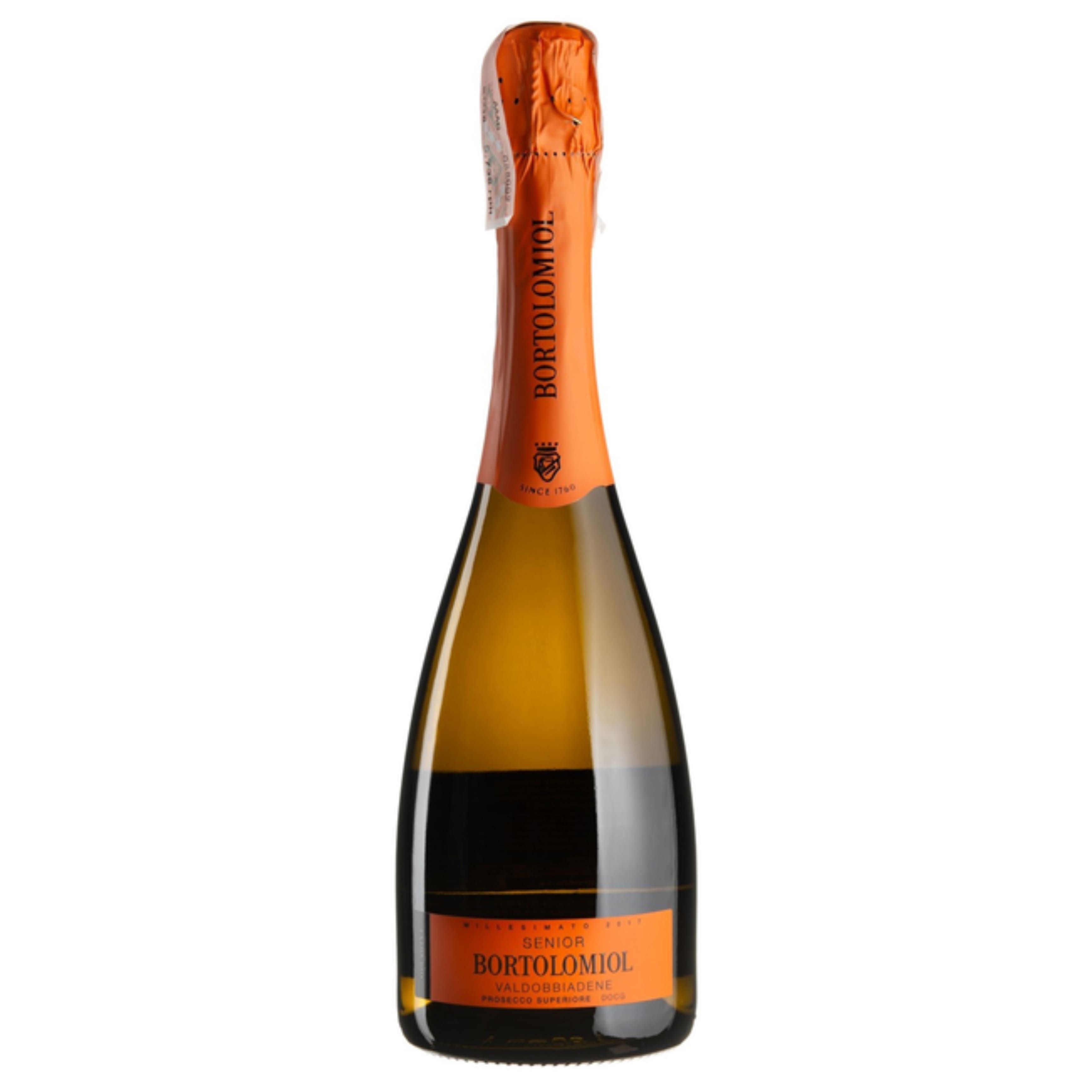 Вино ігр. Bortolomiol Senior Valdobbiadene Prosecco Superio сухе біле 12% 0.75 л 