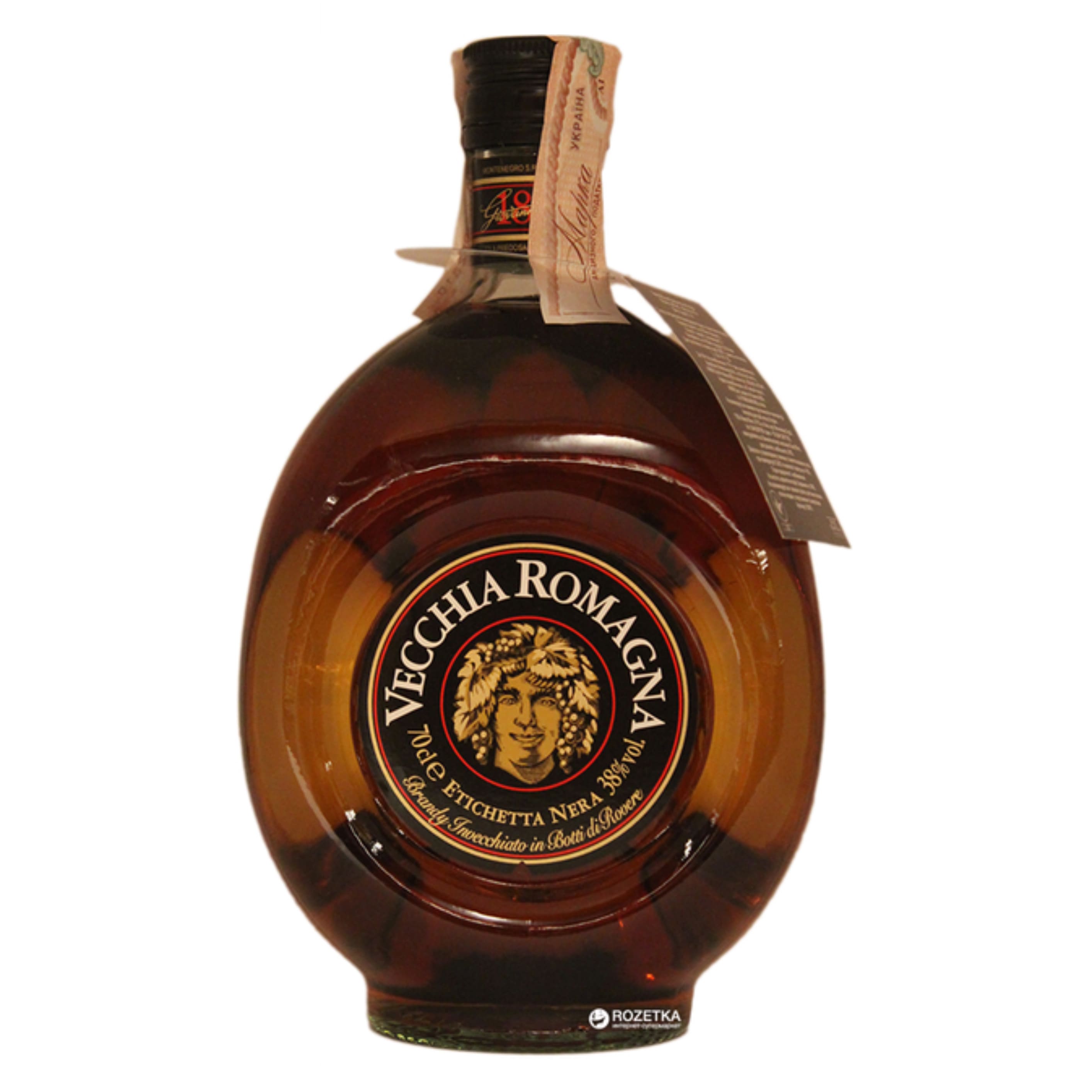 Бренді Vecchia Romagna Etiсhetta Nera 38%  0.7 л