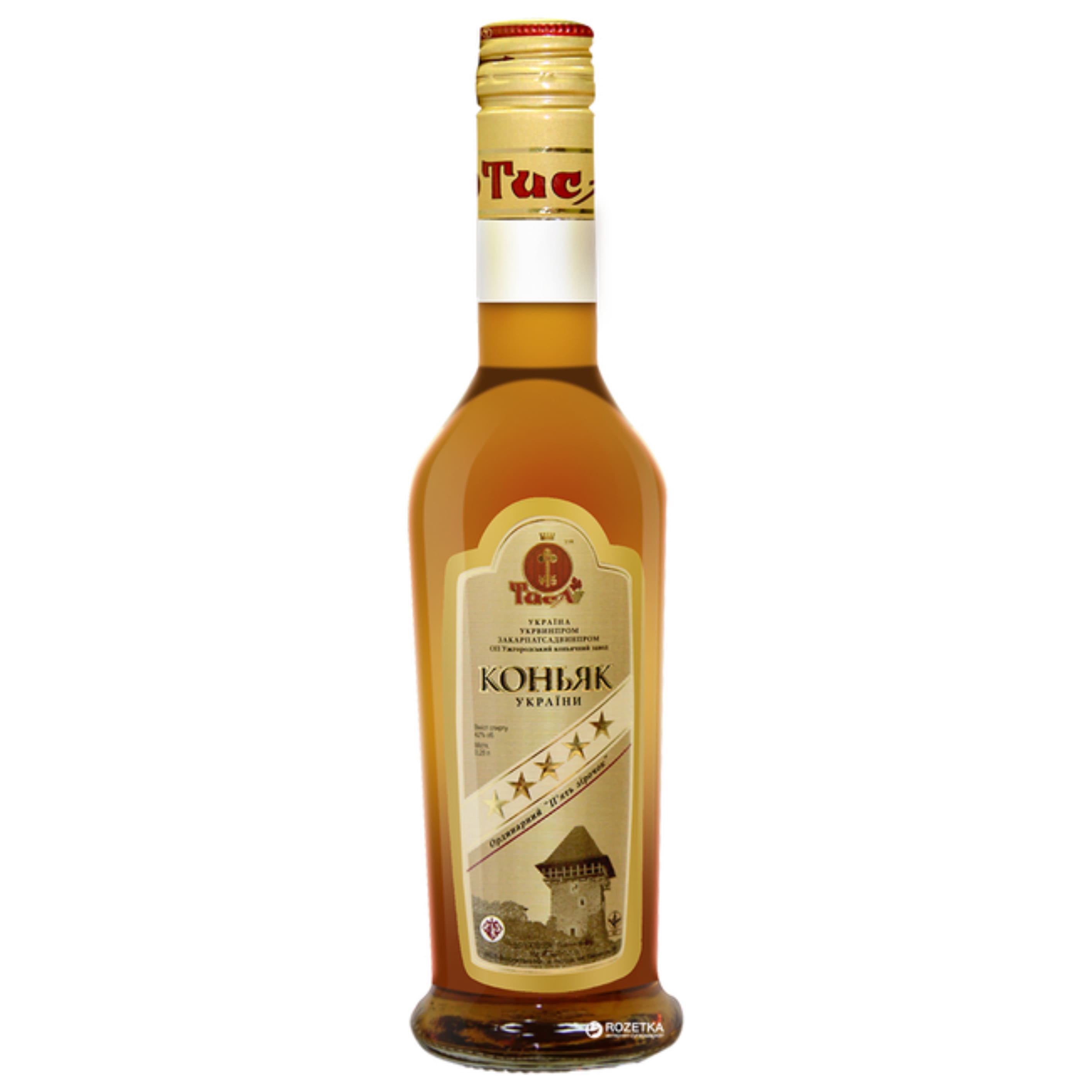 Коньяк ординарний  5*  П’ять зірочок  0,25 л 42%