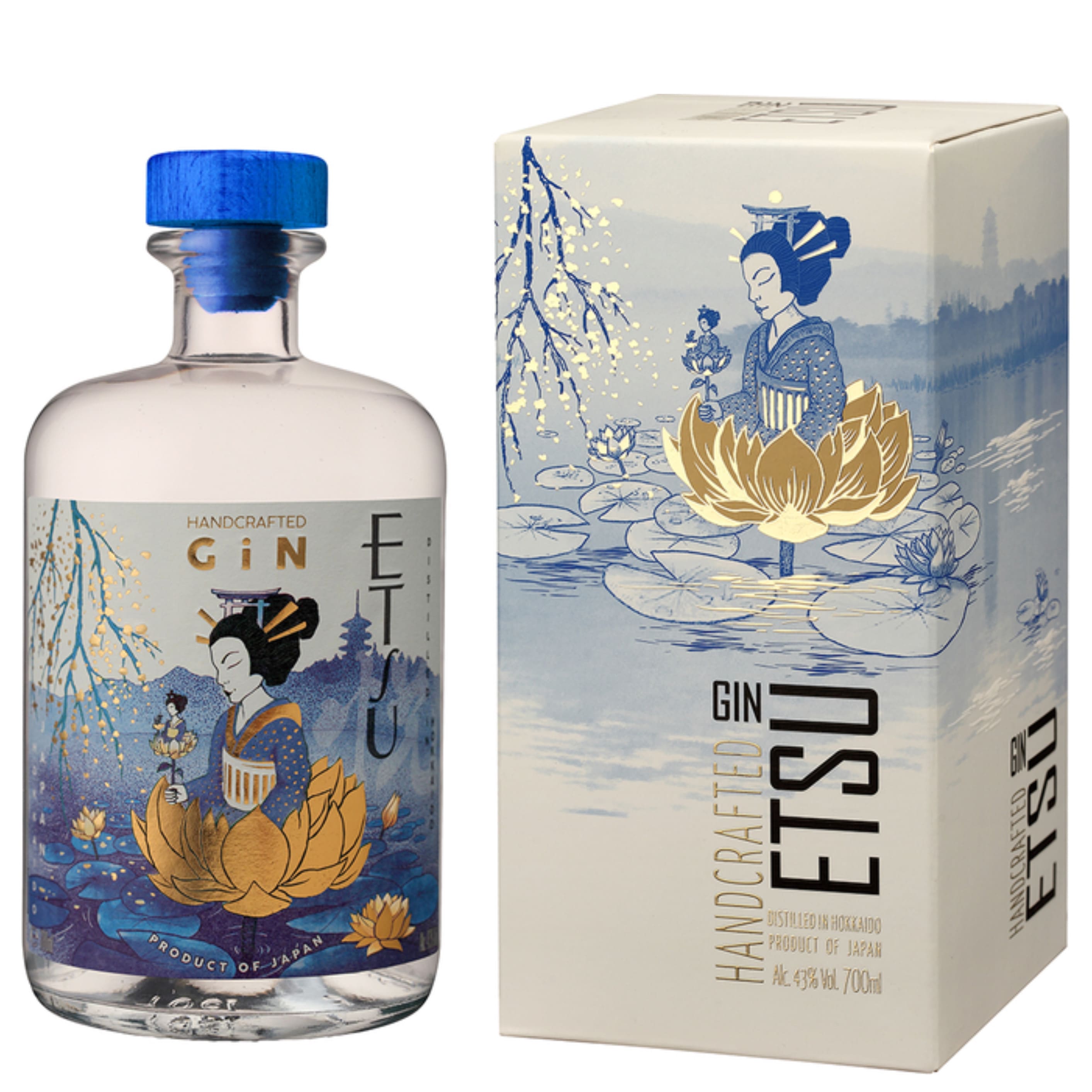 Джин Etsu 43% 0.7 л gift box