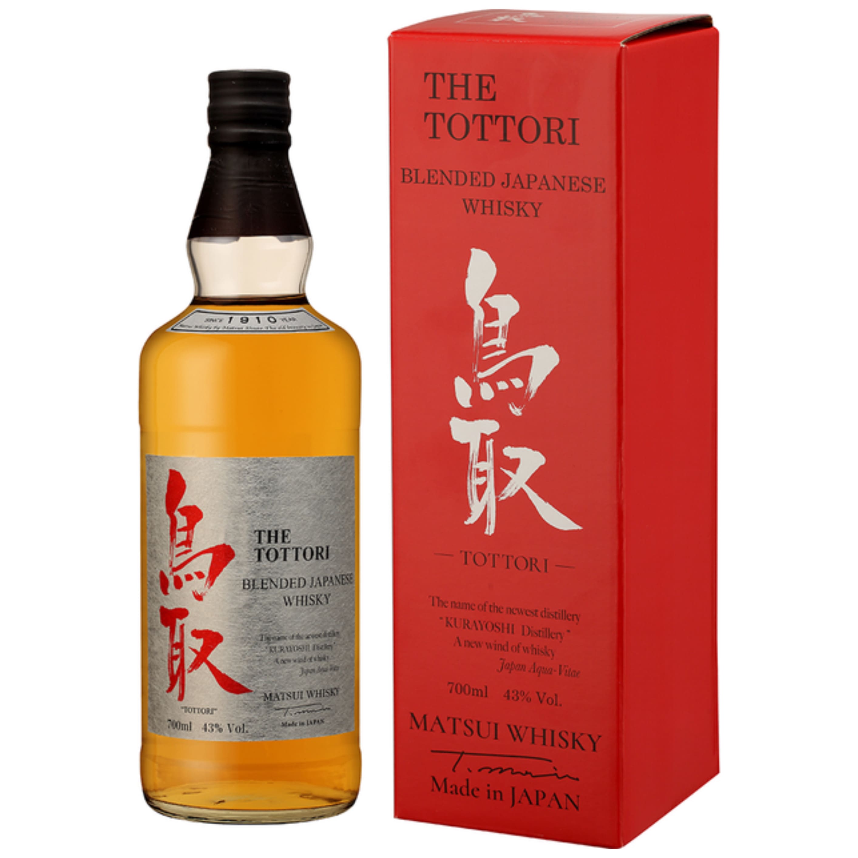 Віскі TheTottori 43% 0.7 л gift box