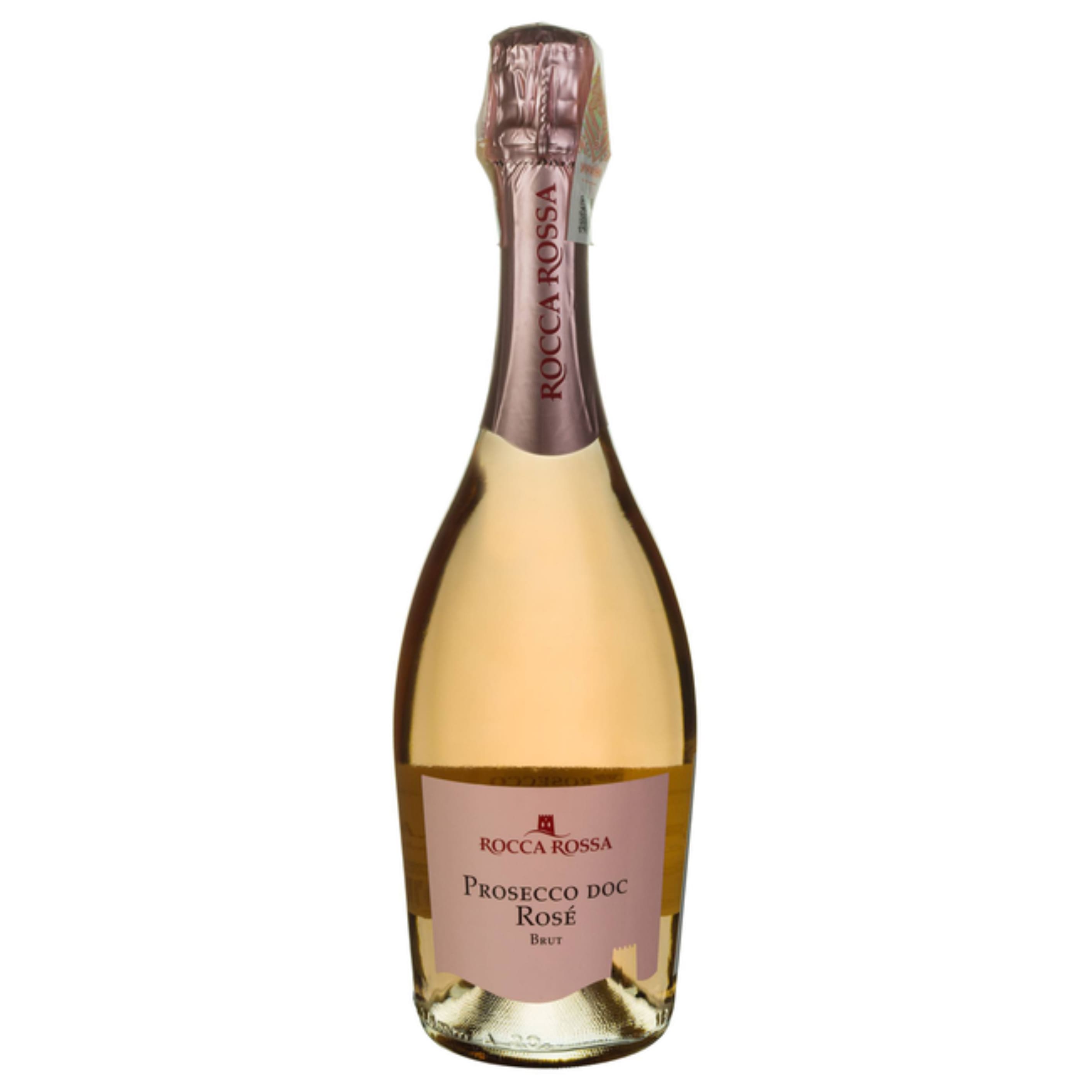 Вино ігристе Rocca Rossa Prosecco DOC Rose Brut сухе рожеве 11% 0.75 л