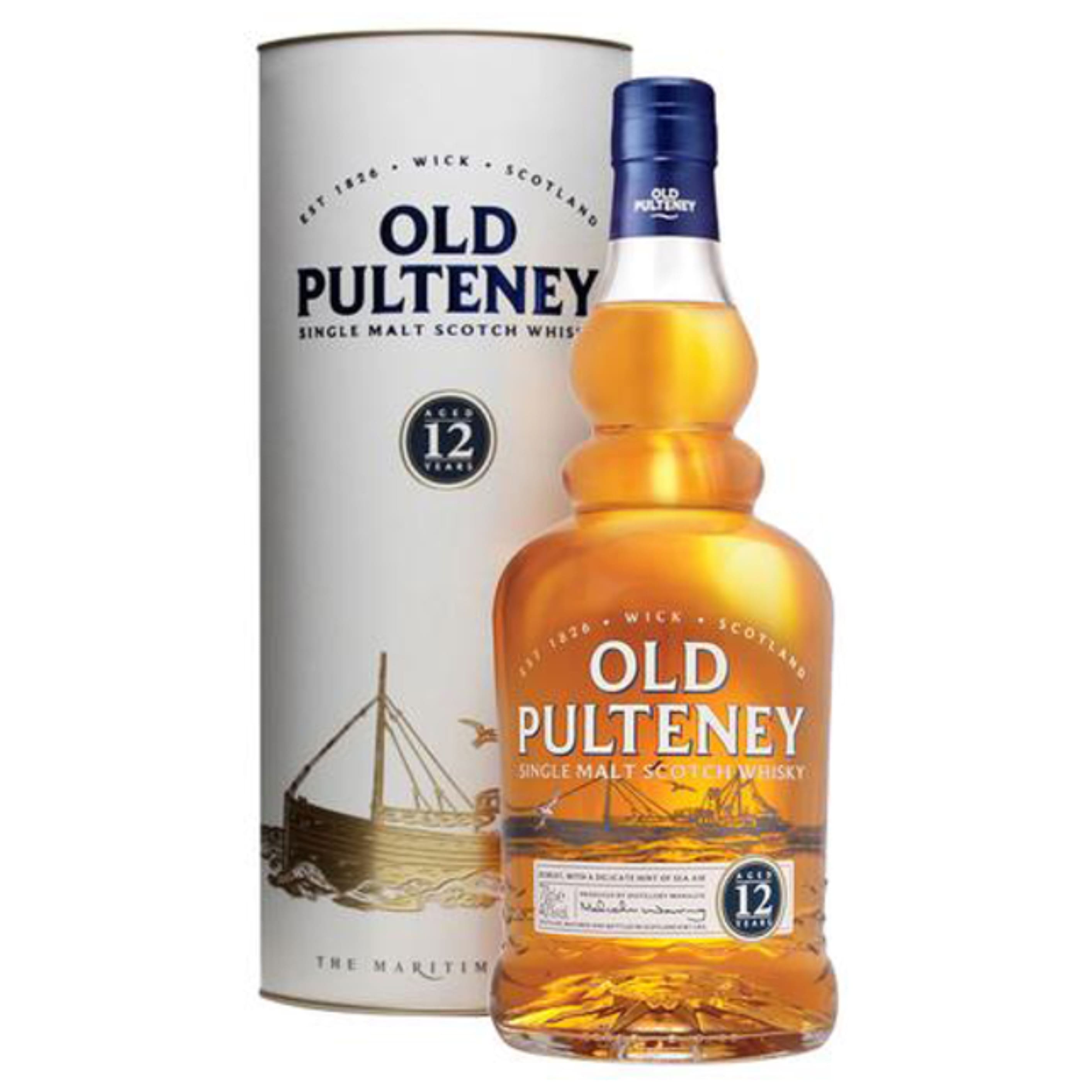 Віскі Old Pulteney 12 y.o. 40% 0.7 л gift box