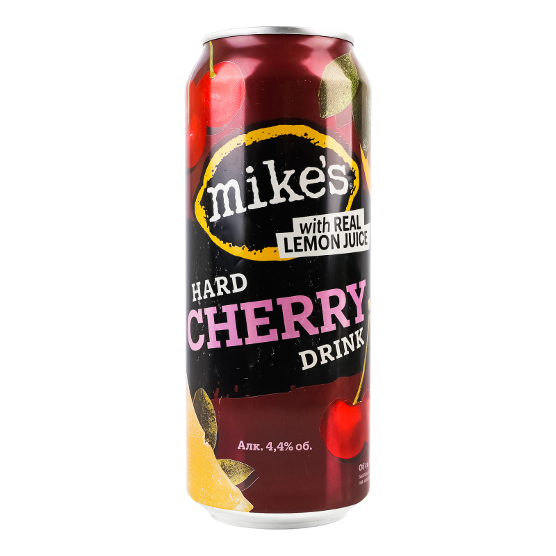 Пиво Mike's Hard Drink Cherry 4.4% 0.5 л з/б