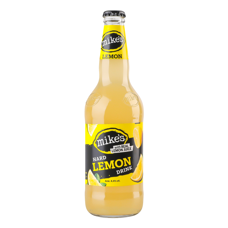Пиво Mike's Hard Drink Lemon 4.4% 0.43 л скло