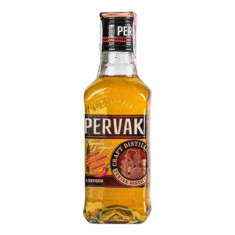 Настоянка Первак Перцева з медом 37.5% 0.25 л 