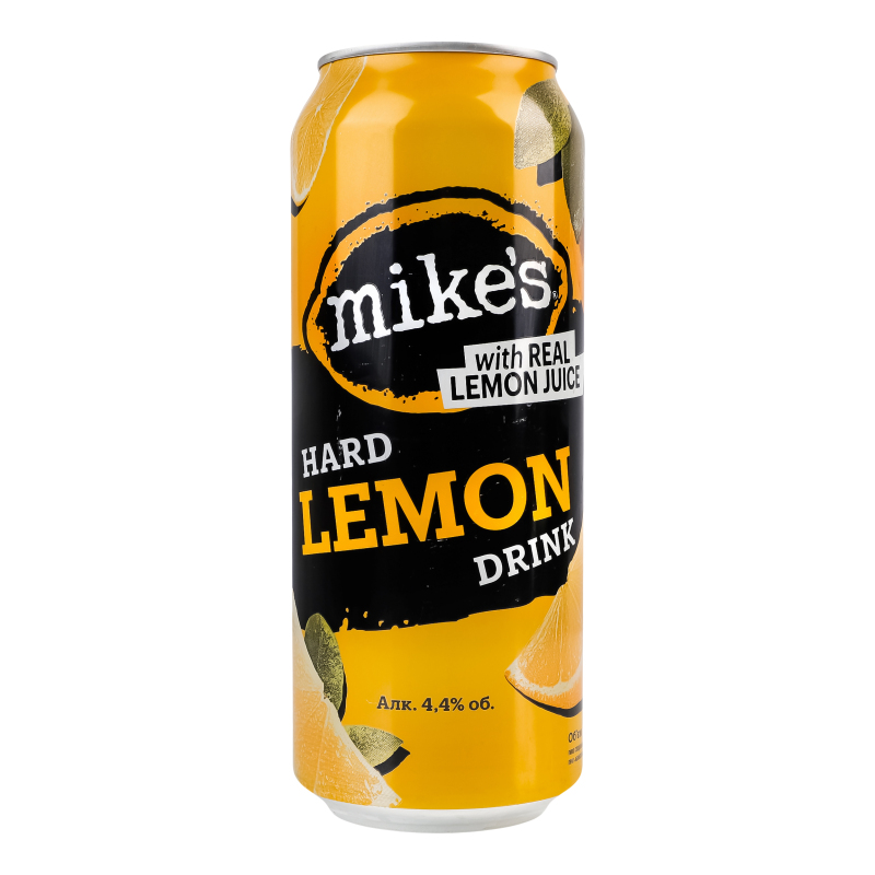 Пиво Mike's Hard Drink Lemon 4.4% 0.5 л з/б