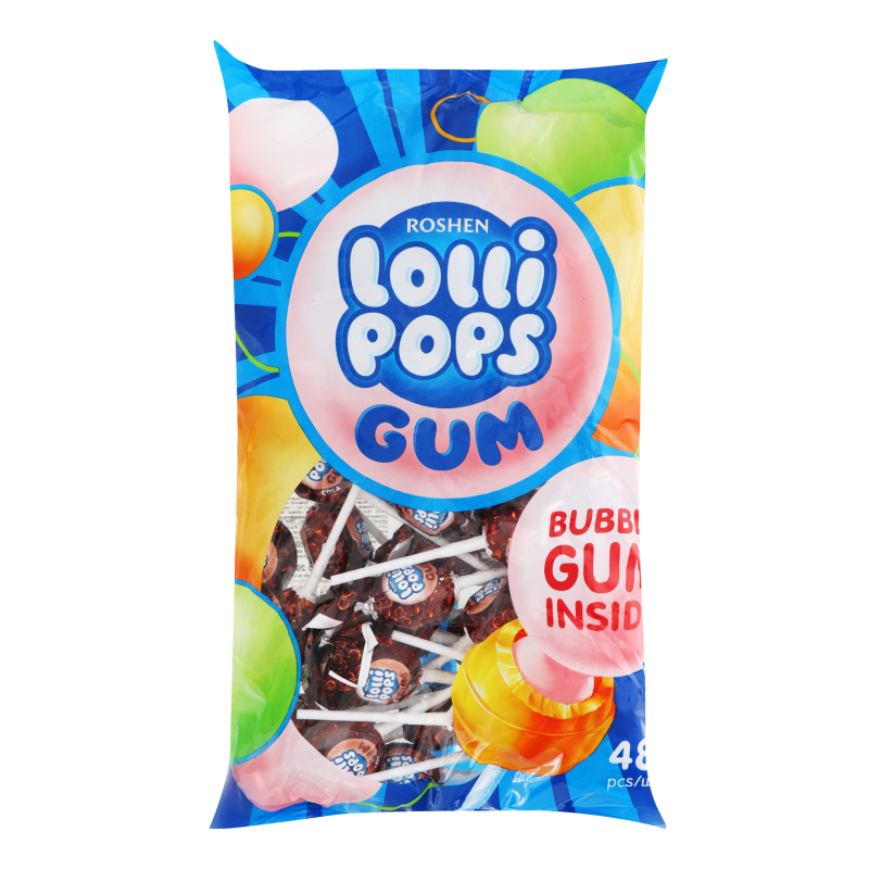 Карамель Рошен Lollipops GUM Cola 920г
