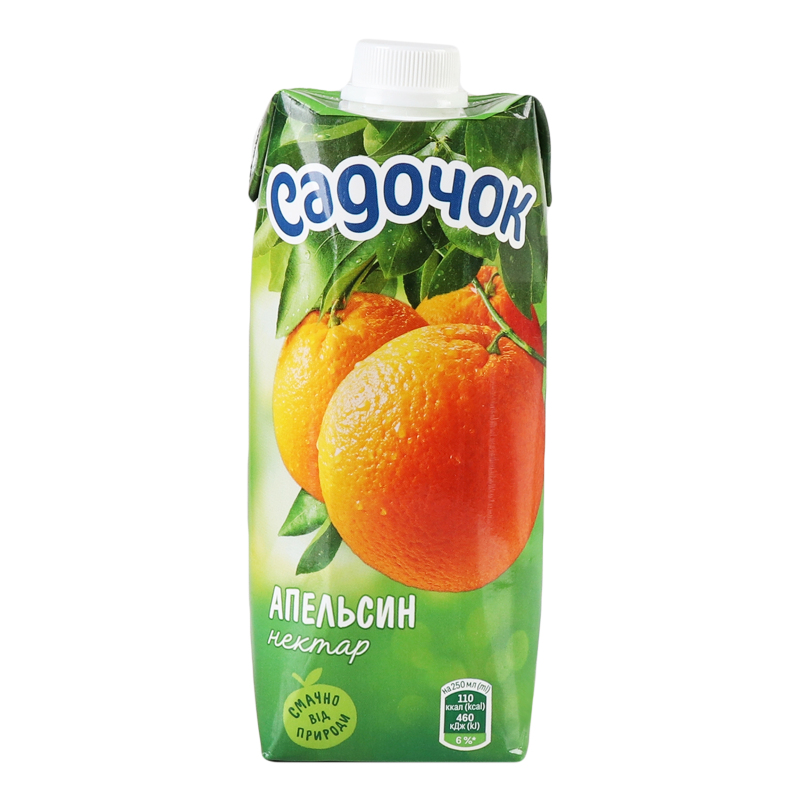 Нектар Садочок Апельсин 0.5 л тетра-пак