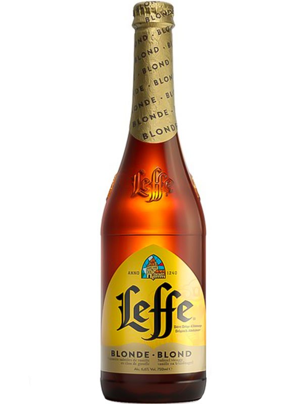 Пиво Leffe Blonde світле 6.6% 0.75 л скло