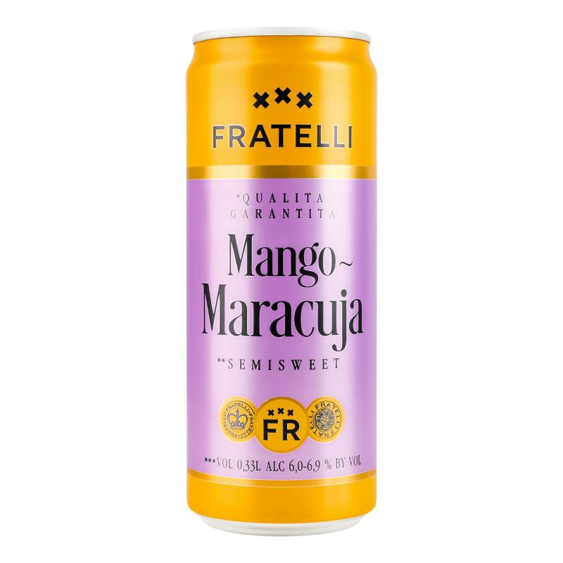 Напій вин. ігр. Fratelli Mango-Maracuja н/сол. білий 6.9 % 0.33 л з/б