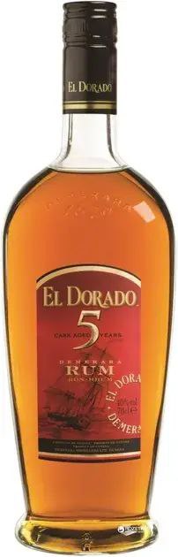 Ром El Dorado 5 y.o. 40% 0.7 л 