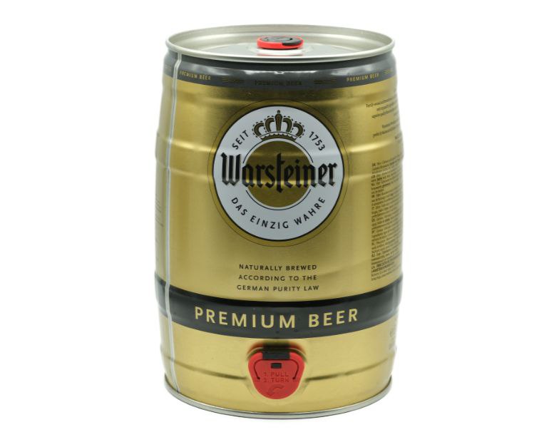 Пиво Warsteiner Premium світле 4.8% 5 л
