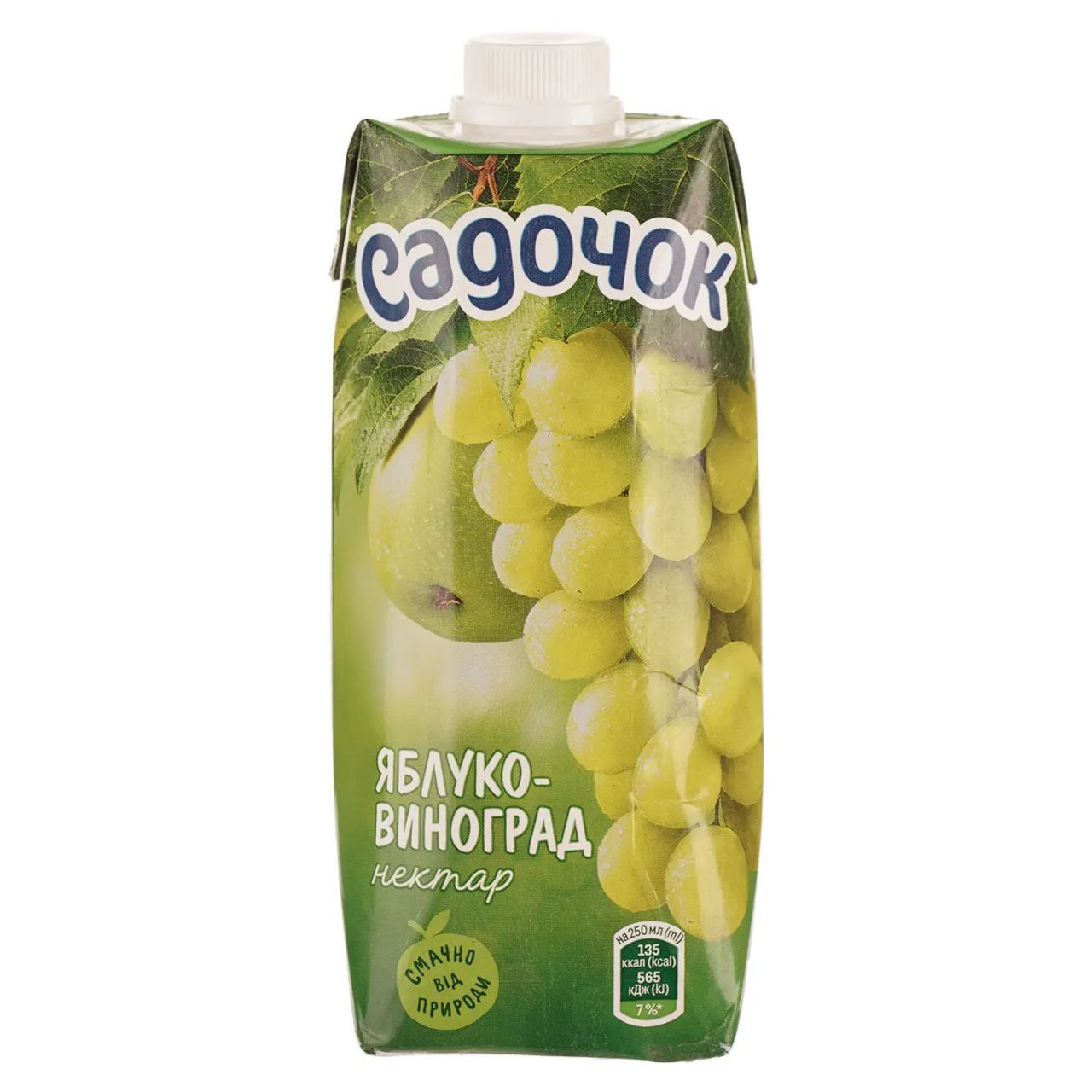 Нектар Садочок Яблуко-Виноград 0.5 л тетра-пак