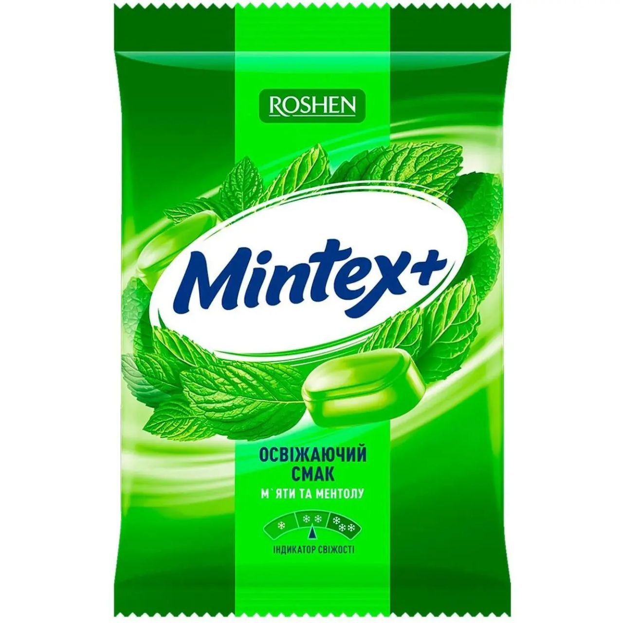 Карамель Рошен Mintex+ м'ята 140г
