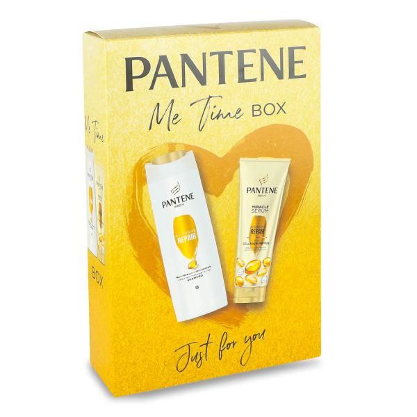 Набiр PANTENE Шампунь 400мл + PANTENE Бальзам-ополіскувач Диво-сироватка Інтенсивне відновлення 200м