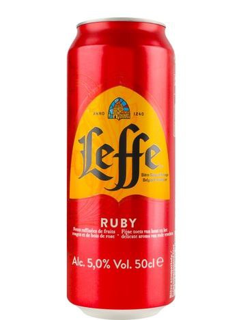 Пиво Leffe Ruby світле 5% 0.5 л з/б