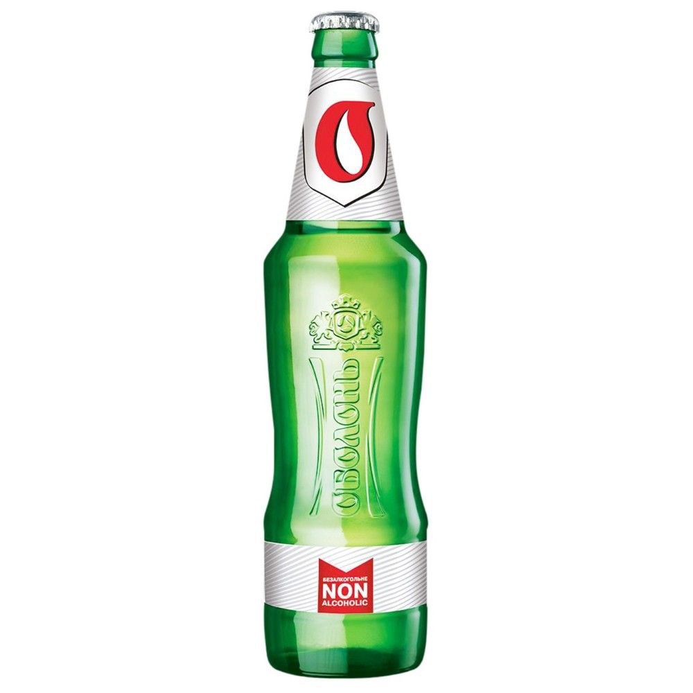 Пиво б/а Оболонь світле 0.5 л скло