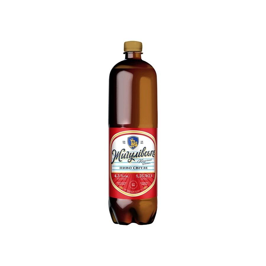 Пиво Жигулівське світле фільтр. 4.5% 1.25 л ПЕТ