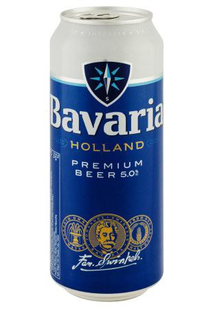 Пиво Bavaria Holland Premium світле 5% 0.5 л з/б