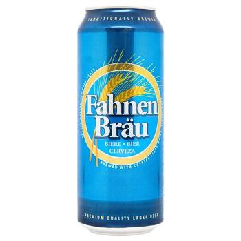 Пиво Fahnen Brau світле фільтр. 4.7% 0.5 л з/б
