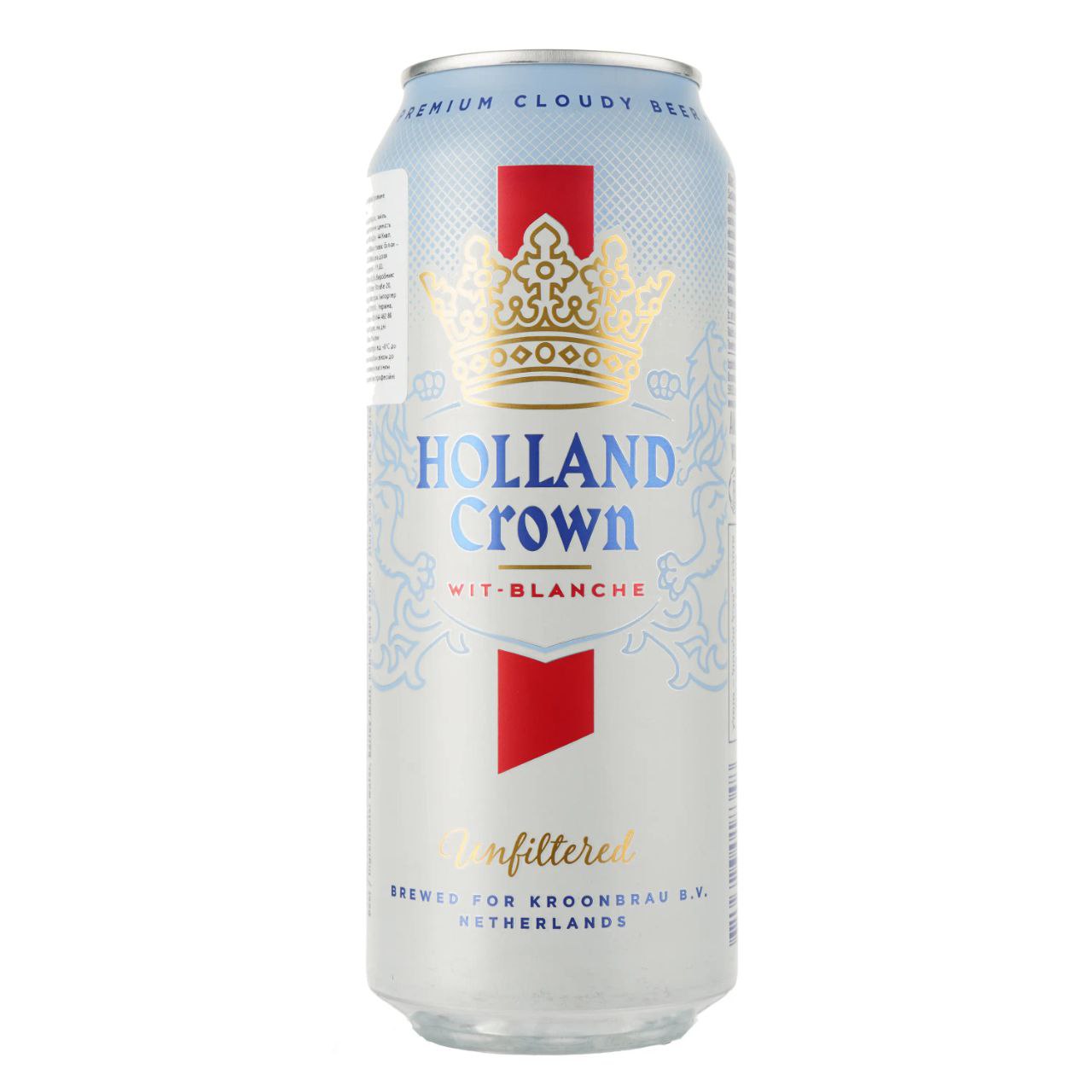 Пиво Holland Crown Wit Blanche Unfiltered світле 5% 0.5 л з/б