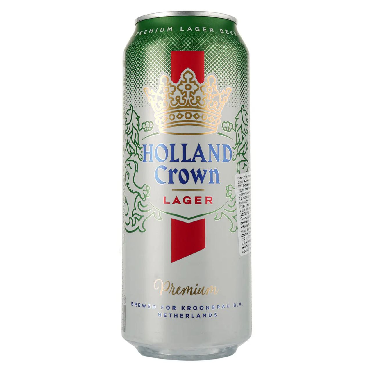 Пиво Holland Crown Lager Premium світле 4.8% 0.5 л з/б