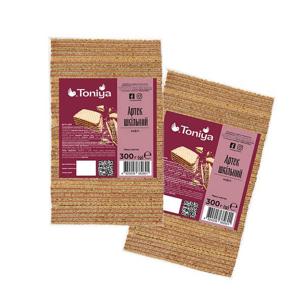 Вафлі Артек шкільний 300г TM Toniya