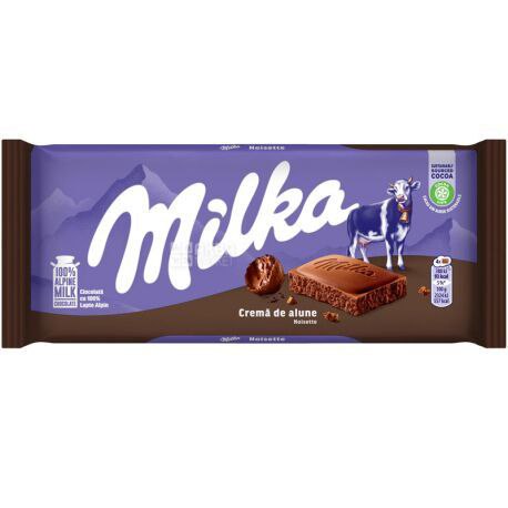 Шоколад Milka Noisette молочний з кремом з лісового горіха 100г
