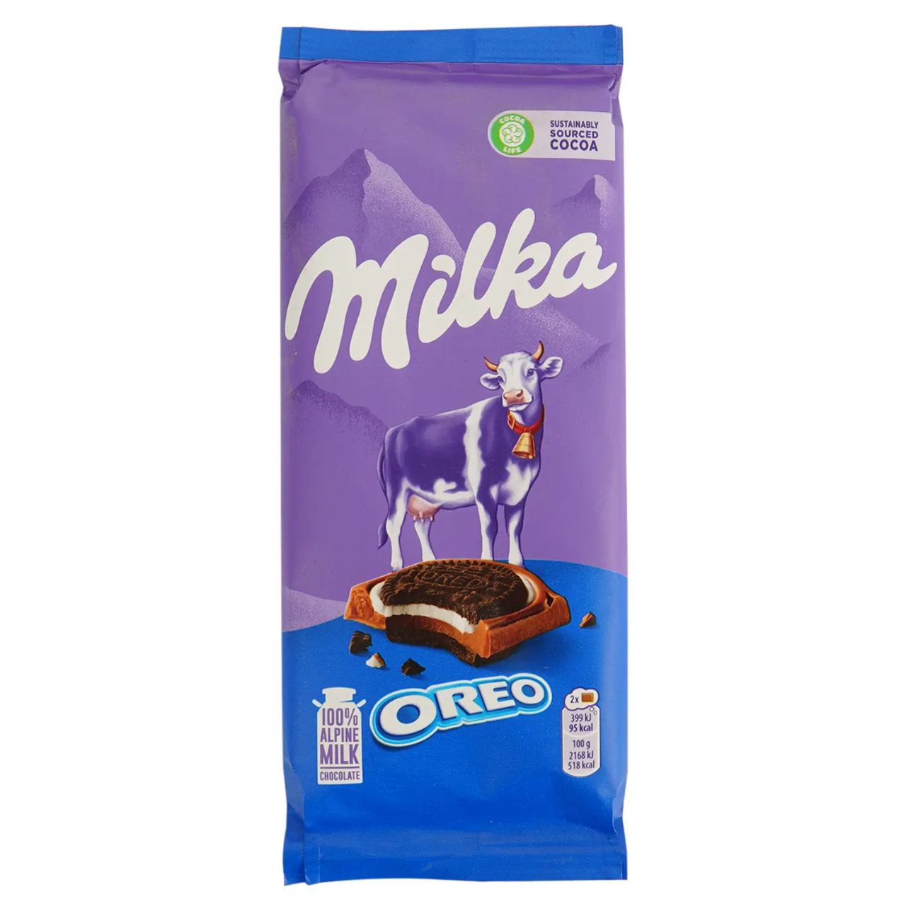 Шоколад Milka Oreo Sandwich молочний з Орео сендвіч 92г