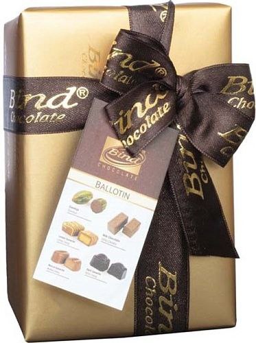 Цукерки шок BIND Ballotin Collection золоті 110г
